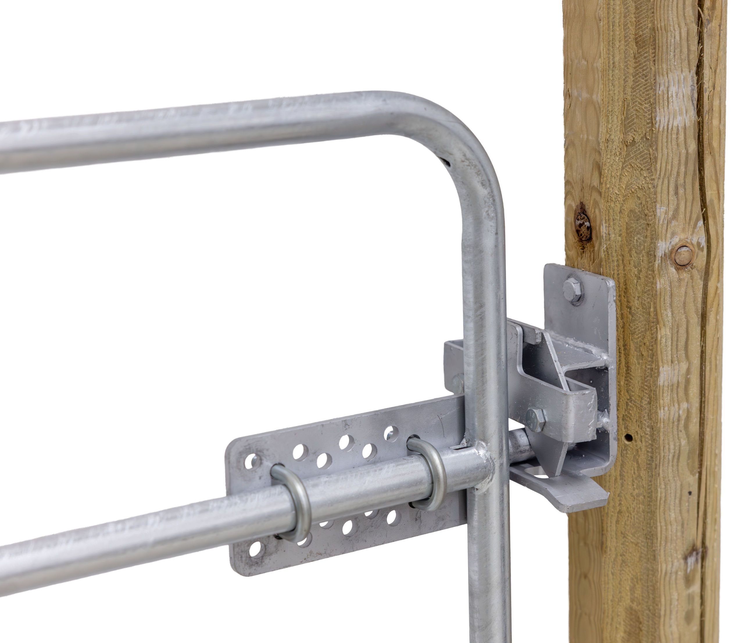 galvanized metal, smoke, frame, clamp, wood post