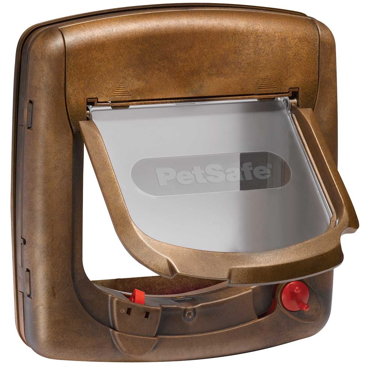 PetSafe Staywell 420 Katzenklappe Magnet braun, 4-Wege-Verschluss