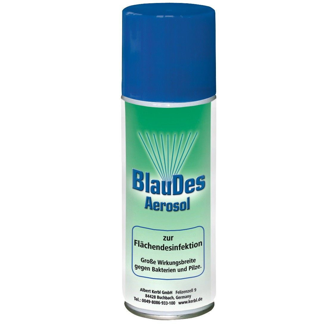 Kerbl BlauDes Flächendesinfektion Aerosol Blauspray 500 ml, Verpackung