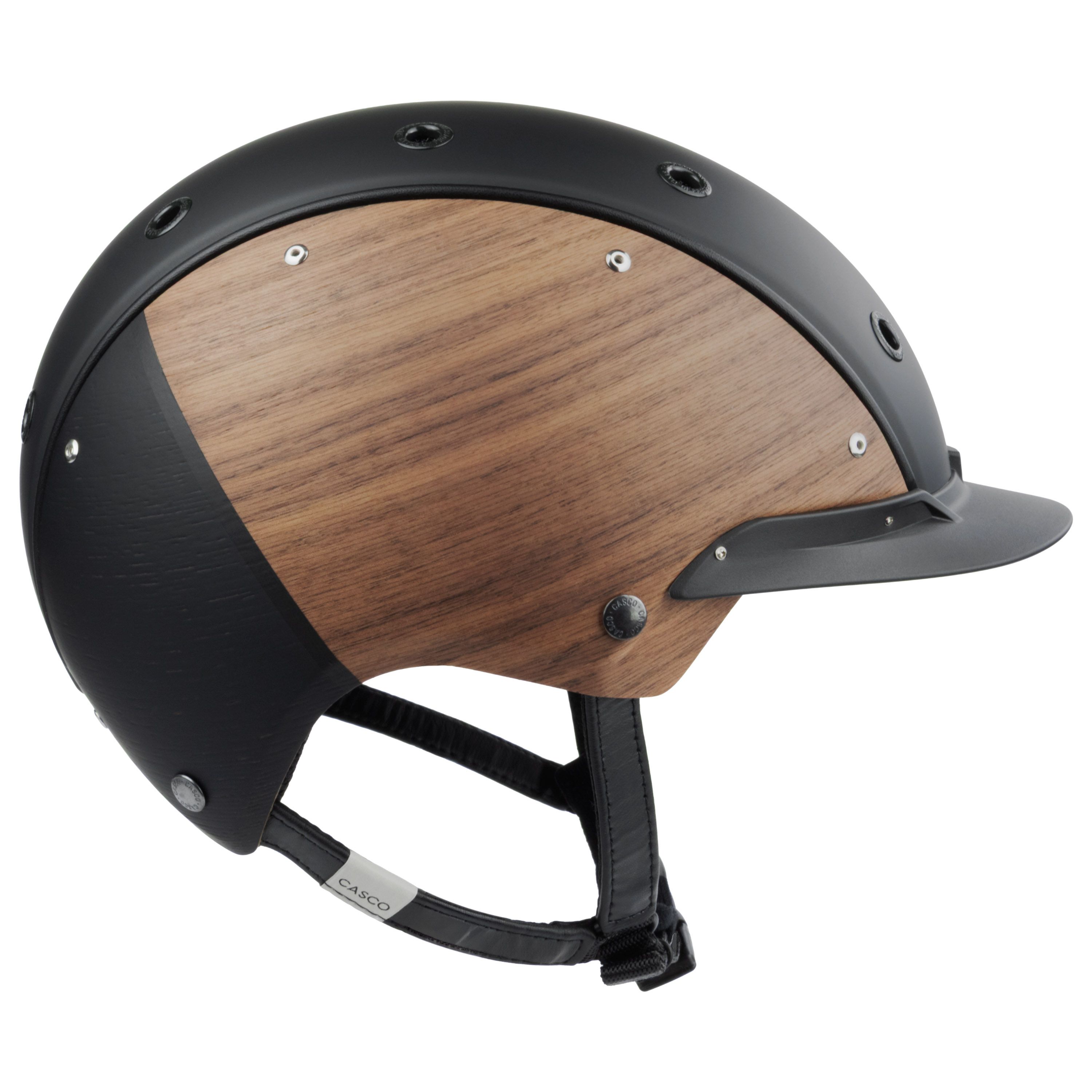Casco Champ Split Fumed casque d'équitation noir noyer, vue de côté