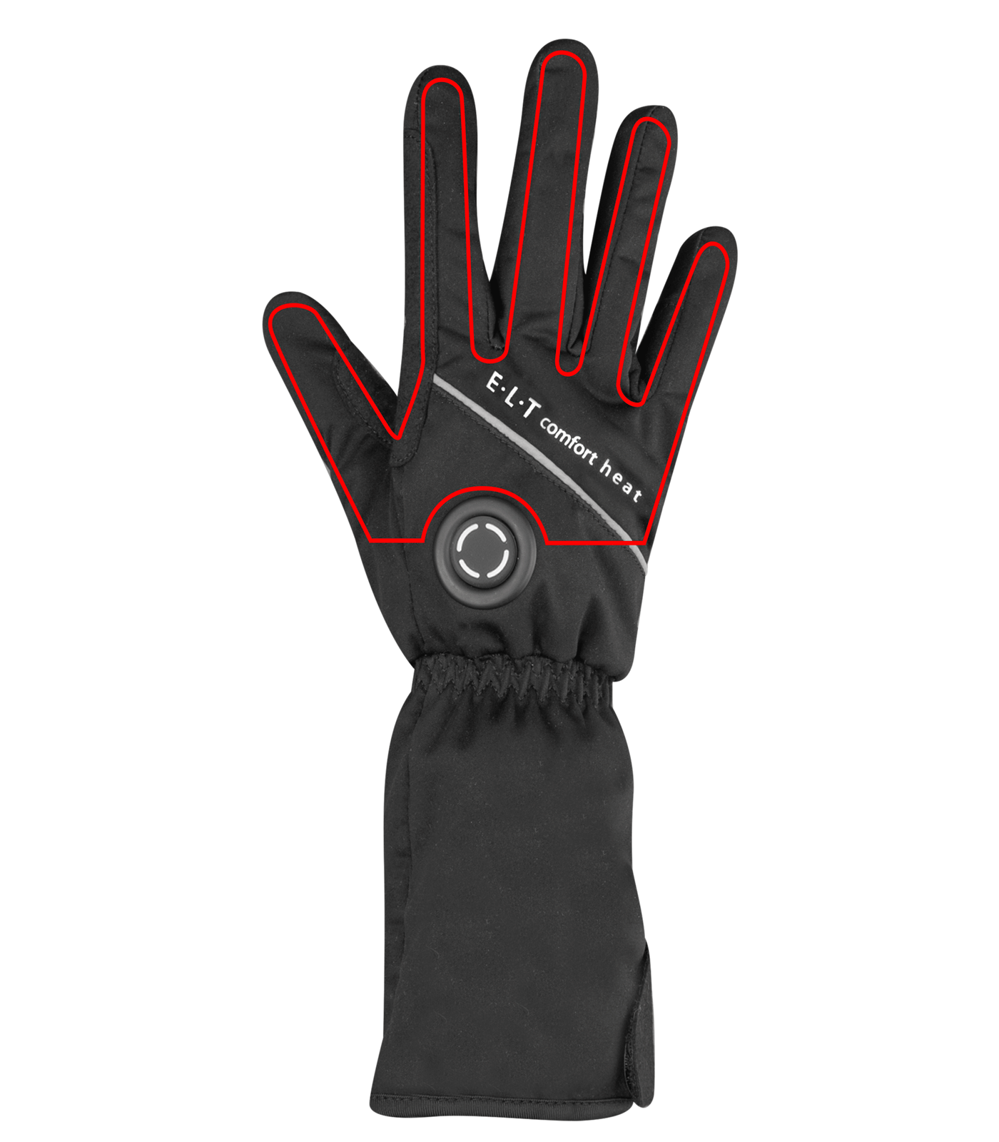 ELT Heizhandschuhe Comfort Heat, beheizbar mit Powerbank, schwarz, Detailansicht