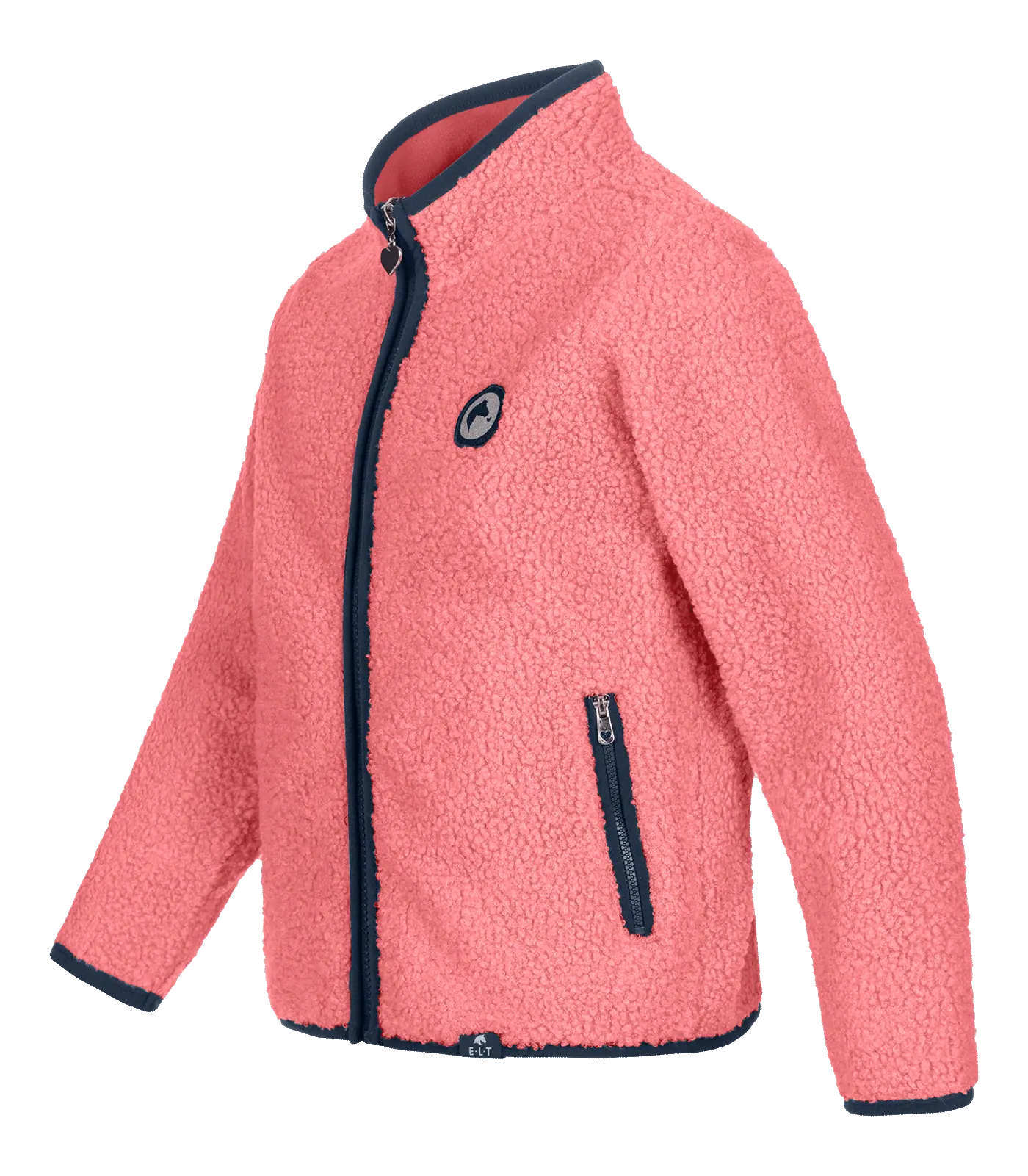 Lucky Lana Fleece Jacket, kids rose red/lucky heart 116/122