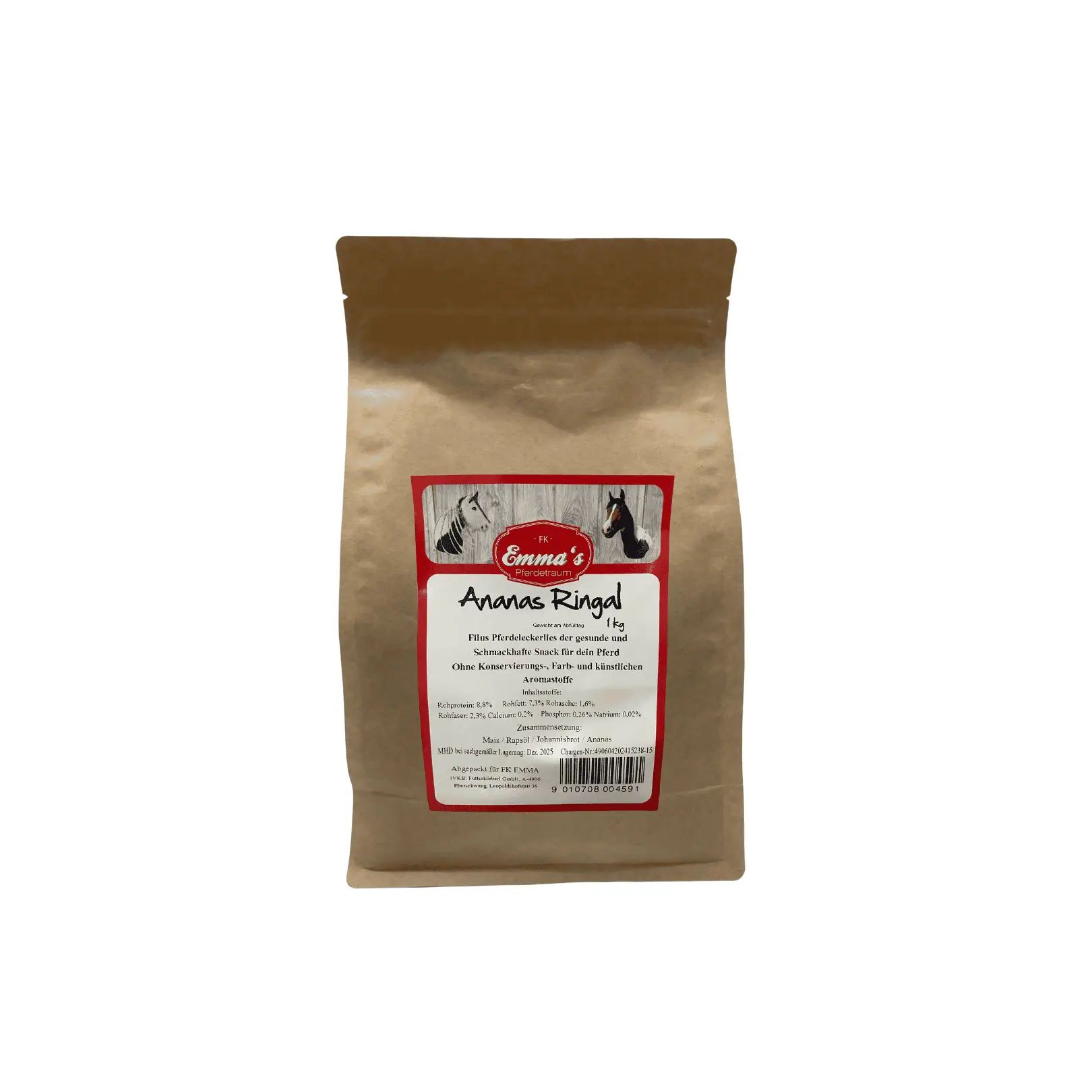 Friandise Emmas Horse Ananas Ringal, emballage