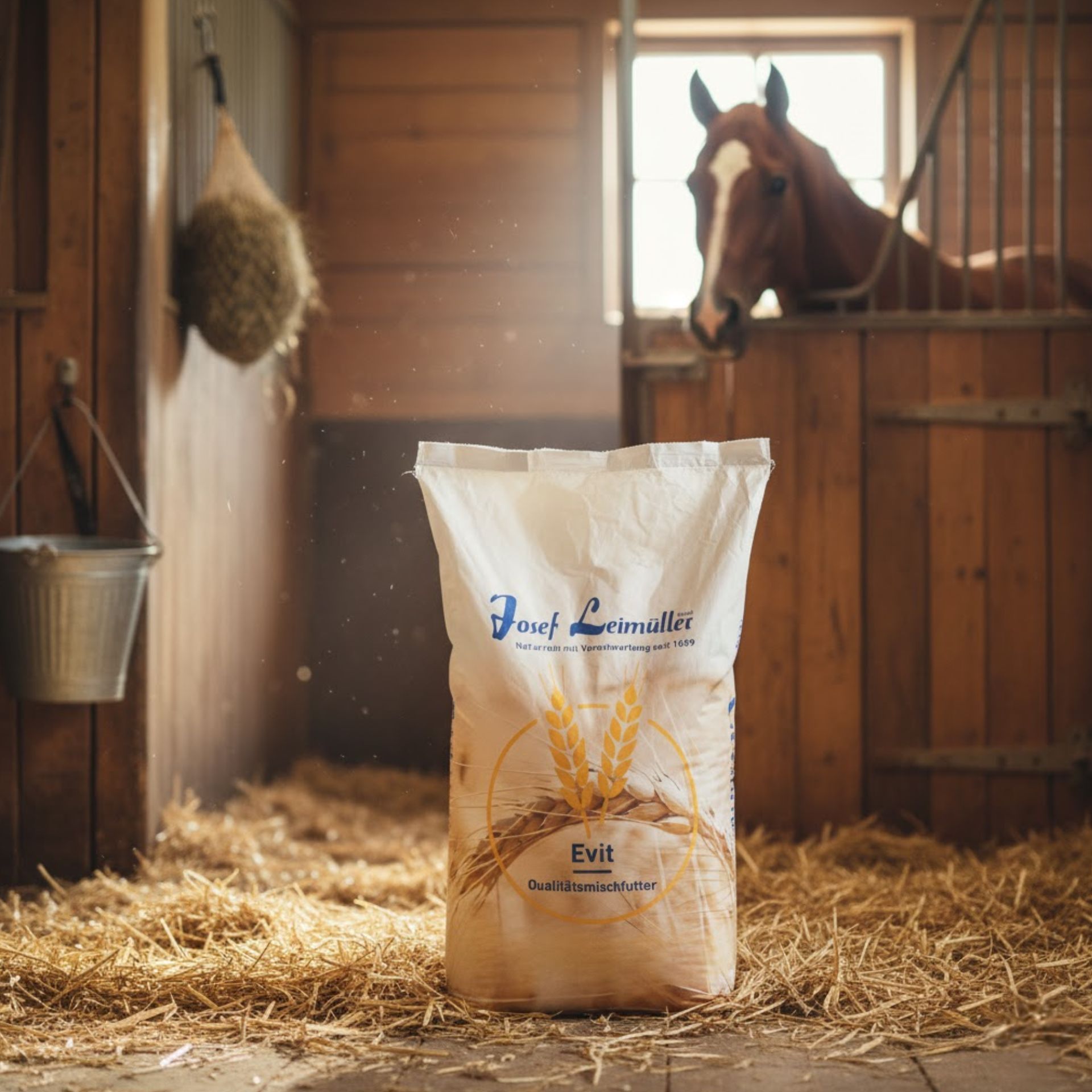 Leimüller Horse Oats cleaned, in use, in the stable