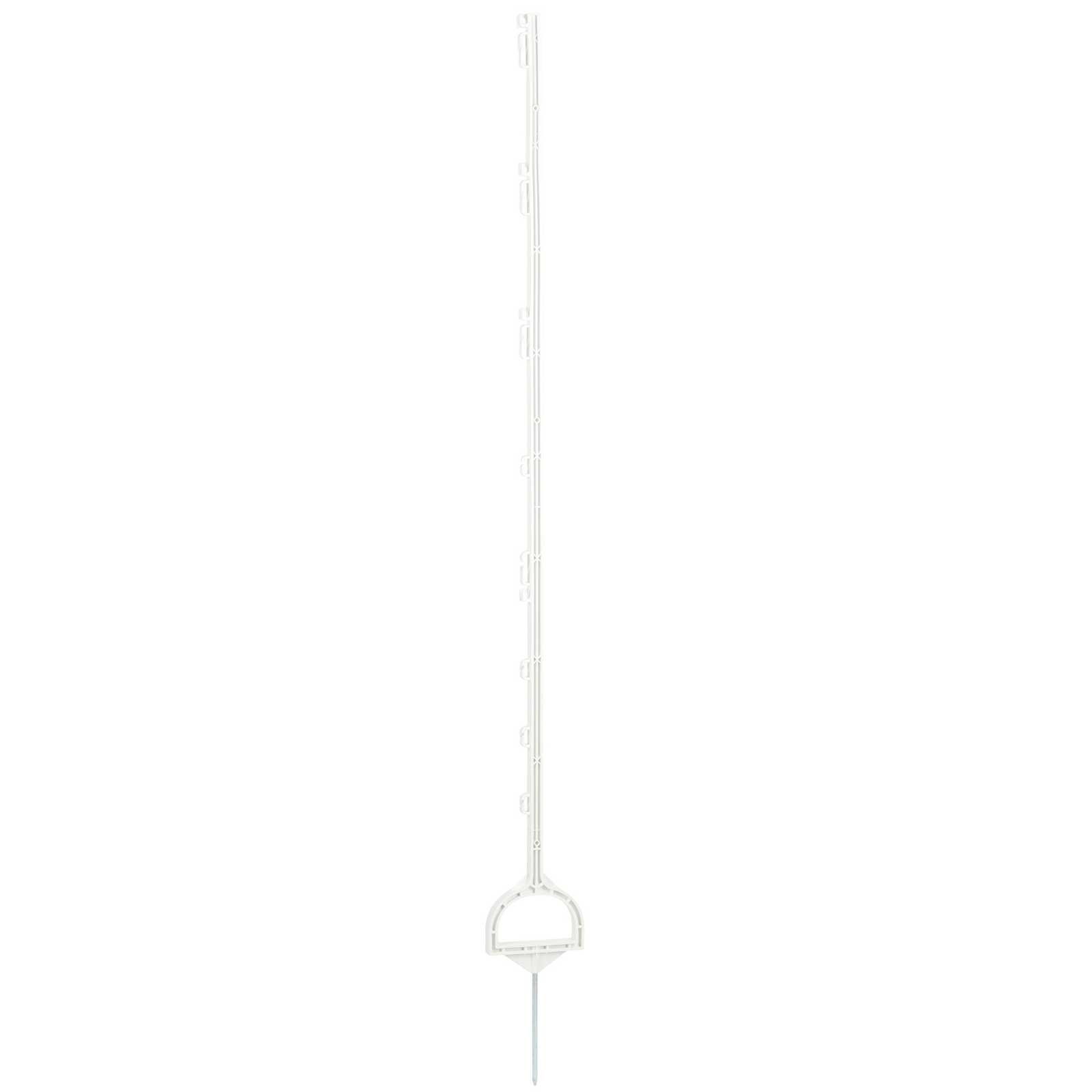 Kerbl Plaststolpe med stigbygel 158 cm, vit, 5 st.