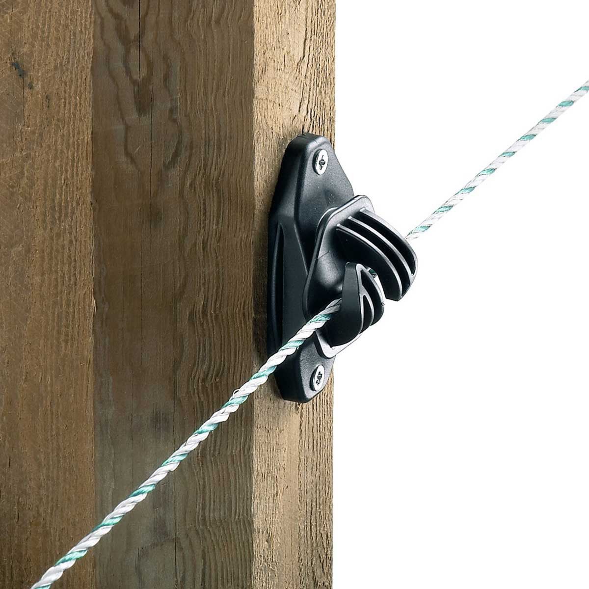 AKO Isolatore per fune Euro Cord, confezione da 50, in uso, isolatore