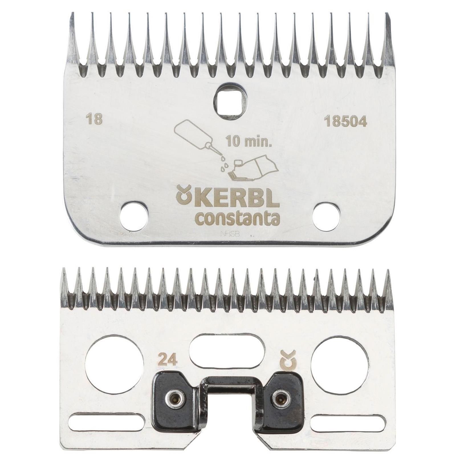 Jeu de lames Kerbl pour Constanta Rodeo AR2, tondeuses Lister-Liscop, #60 18/24 dents