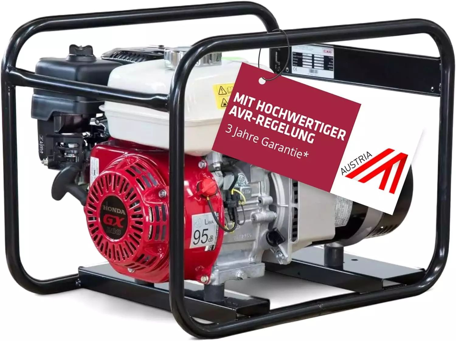 Elmag Generatore di corrente SEB 3300W-AVR, vista laterale