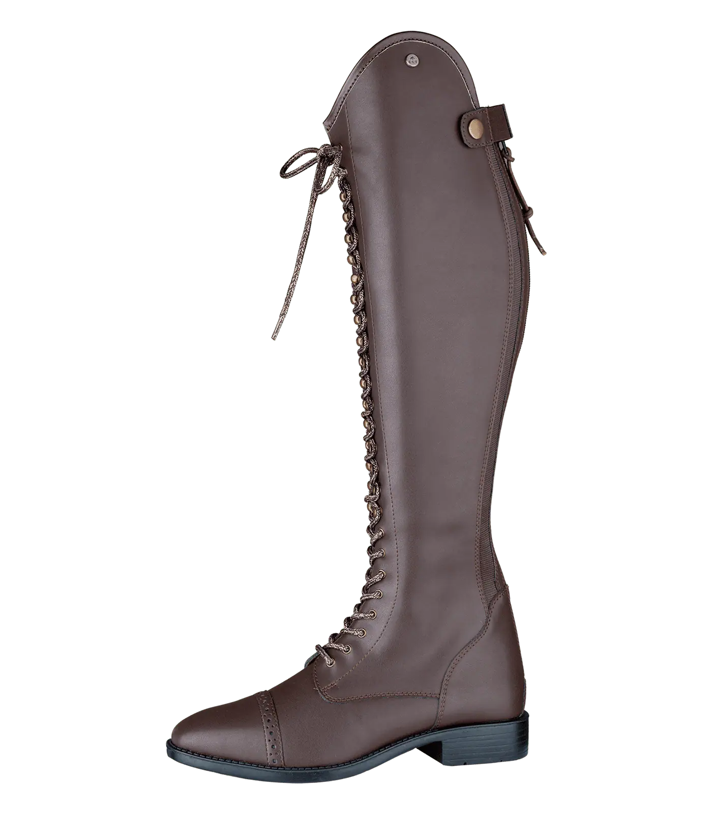 Bottes d'équitation ELT Portland Polo, noir standard, brun normal, 37