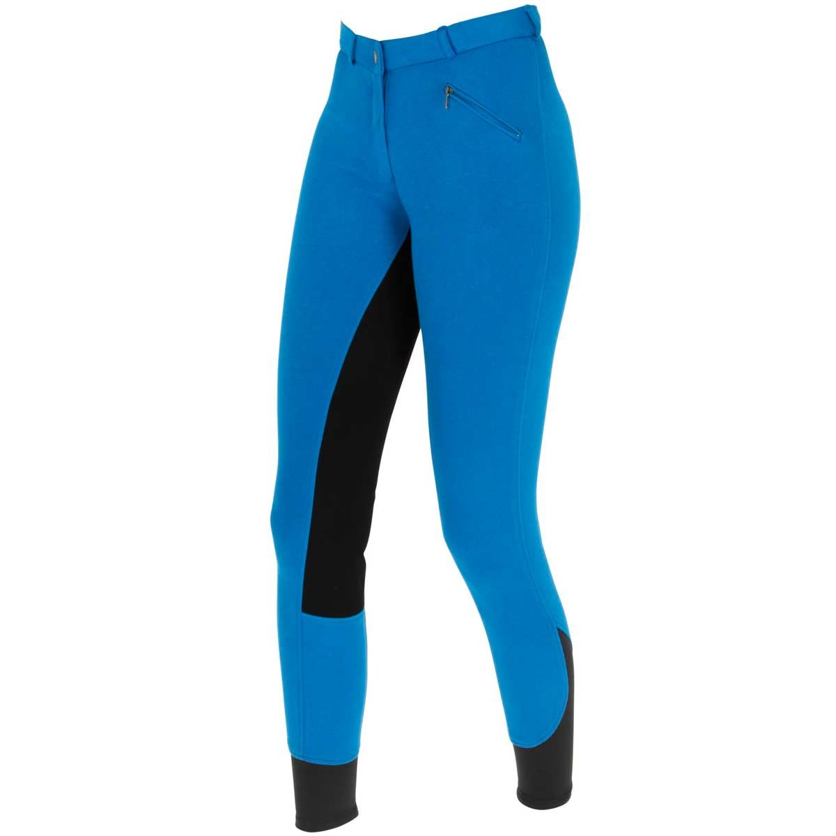 Covalliero Pantaloni Da Equitazione Donna BasicPlus Jodhpur – Colore Nero, Con Rinforzo In Finta Pelle Elasticizzata - 2