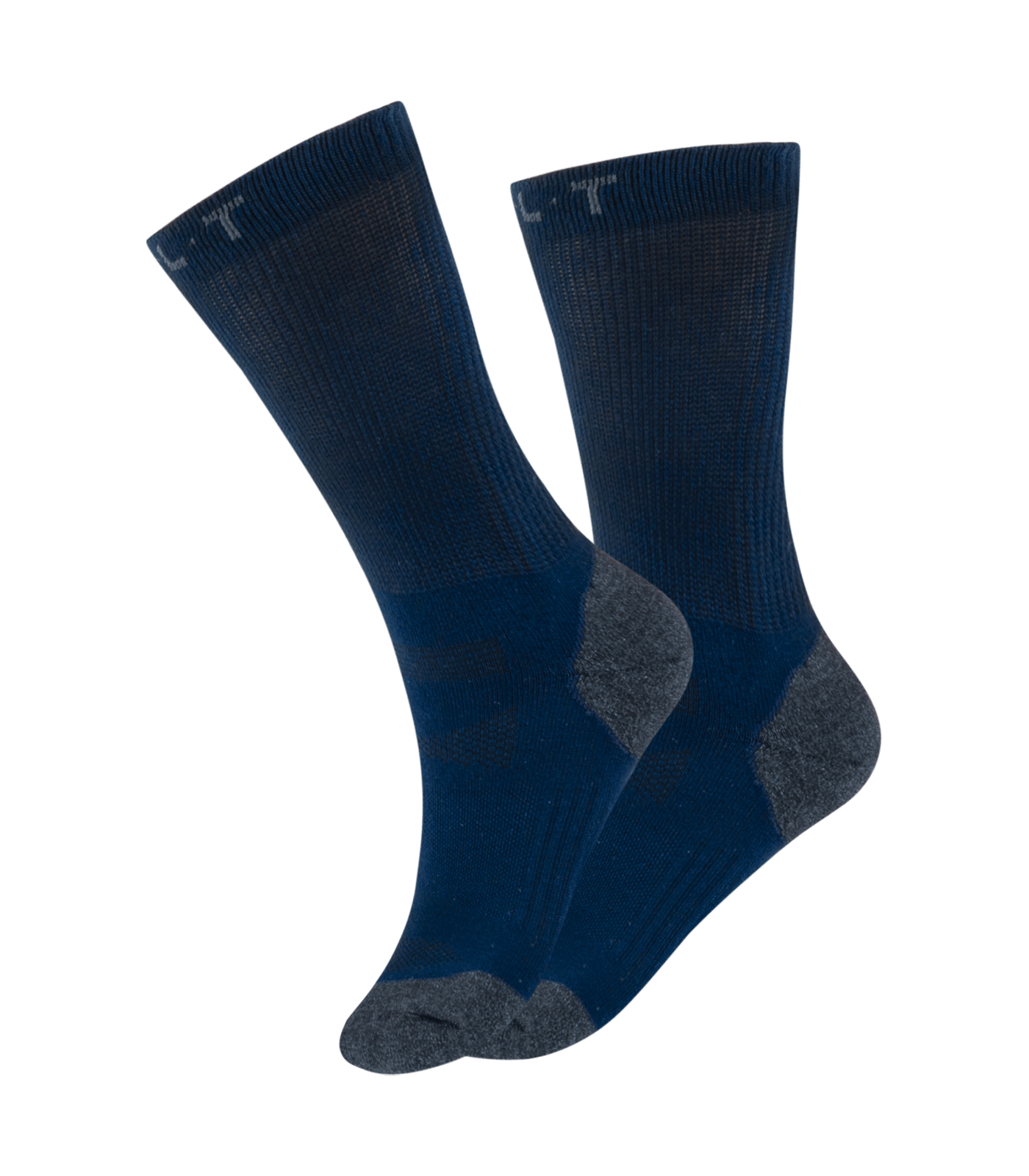 ELT Chaussettes d'équitation en bambou, courtes, respirantes, bleu profond, S