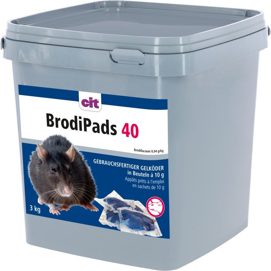 Cit BrodiPads 40 Rattenköder / Mäuseköder