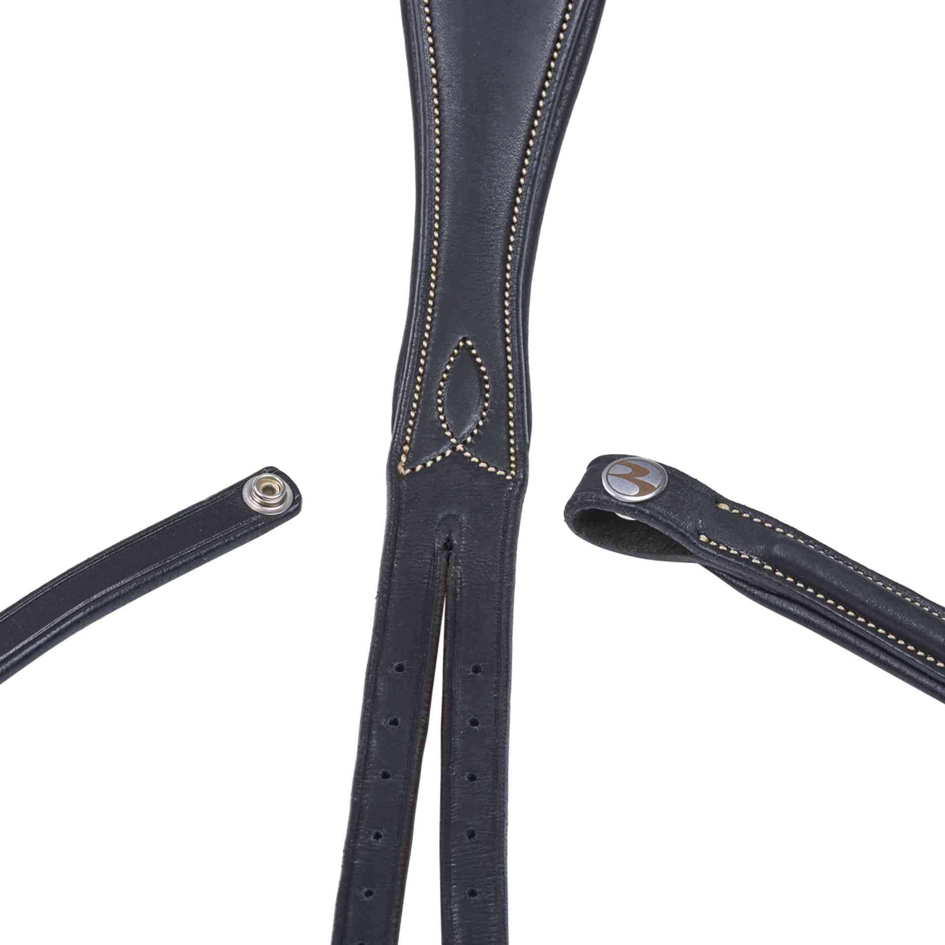 BUSSE Trense TAKE-OFF LINE AS, anatomisches Genickstück, Leder, Detailansicht