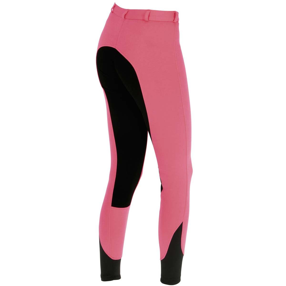 Covalliero Kinderreithose ECONOMIC Vollbesatz Kunstleder, 128 dark-rose