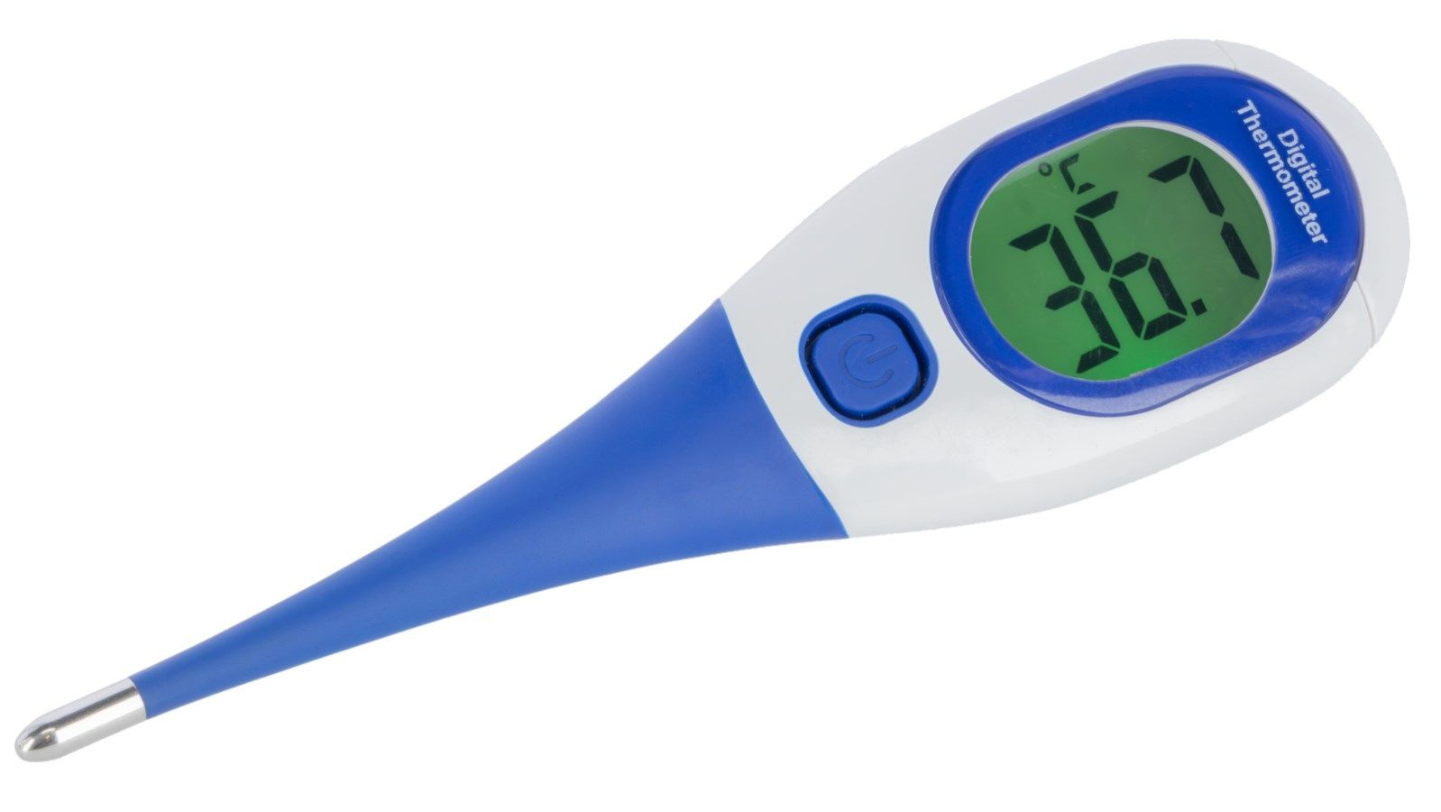 Thermometer, digital, oral, blau, LCD