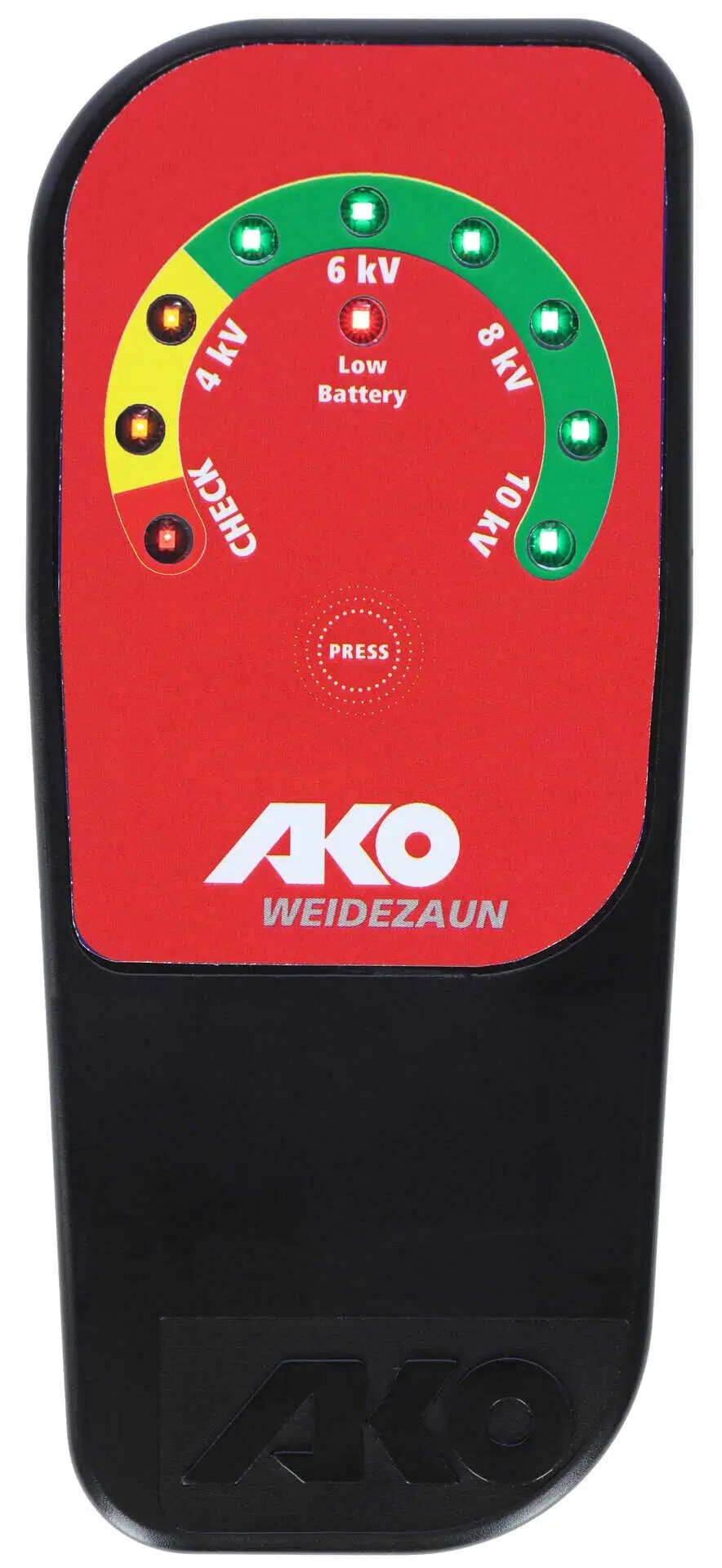 Testeur de clôture AKO sans piquet de terre, écran LED, écran