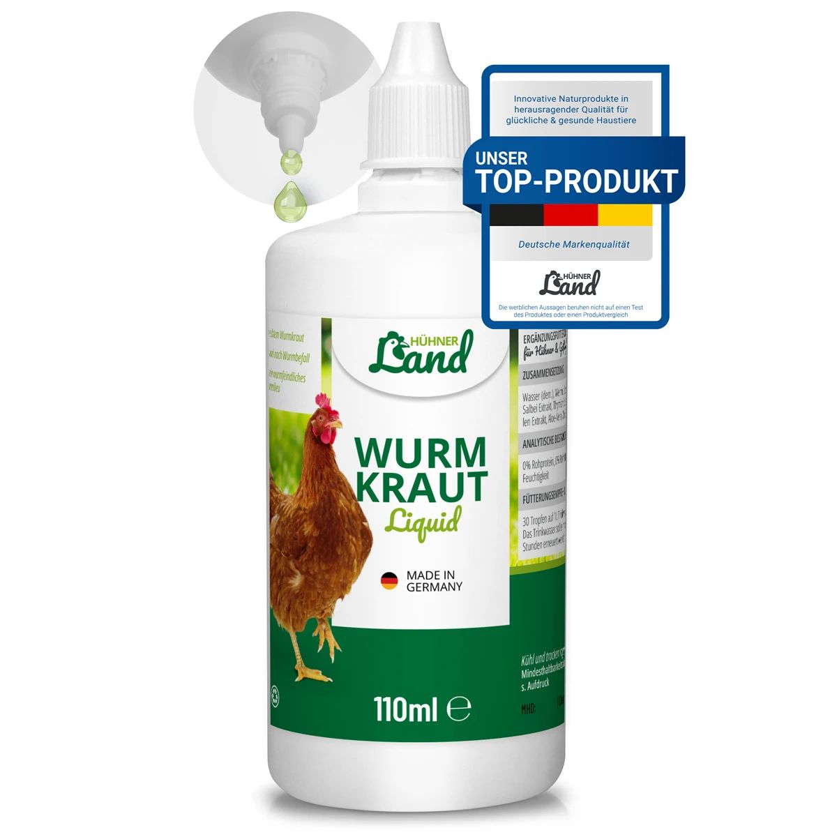 Hühnerland Wurmkraut Vermifugo liquido per pollame 110 ml