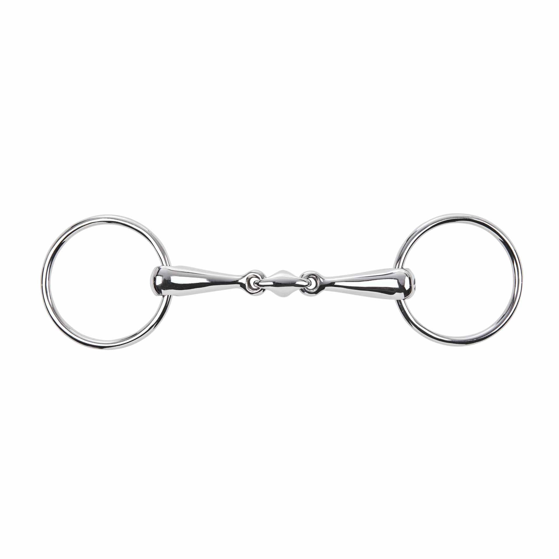 Mors filet BUSSE acier inoxydable 18 mm, double brisure
