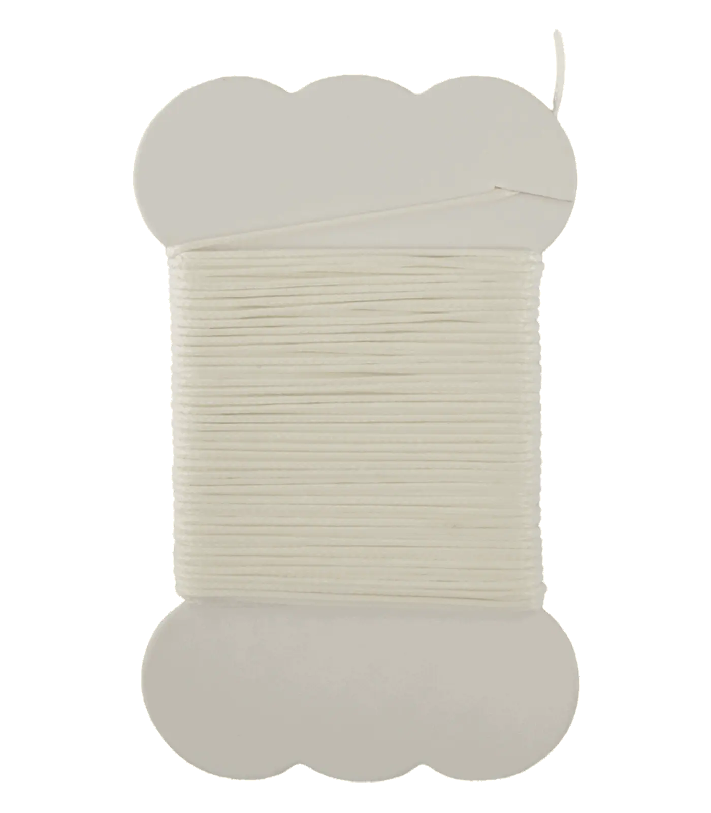 Fil de tressage pour crinière Waldhausen, ciré, lot de 2, blanc