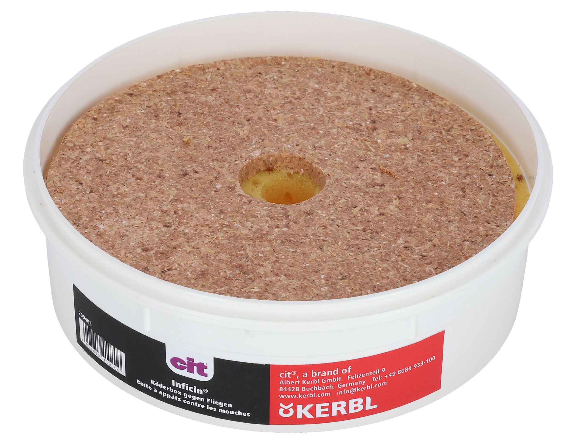 Cit Inficin Cutie cu momeală împotriva muștelor de casă, 180 g, vedere de sus