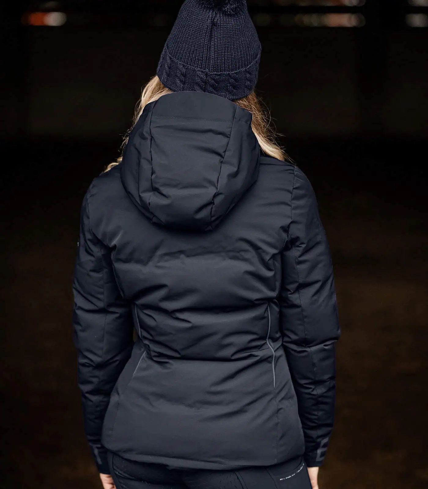 Veste d'équitation d'hiver ELT Ohio, femme, imperméable & coupe-vent, vue arrière