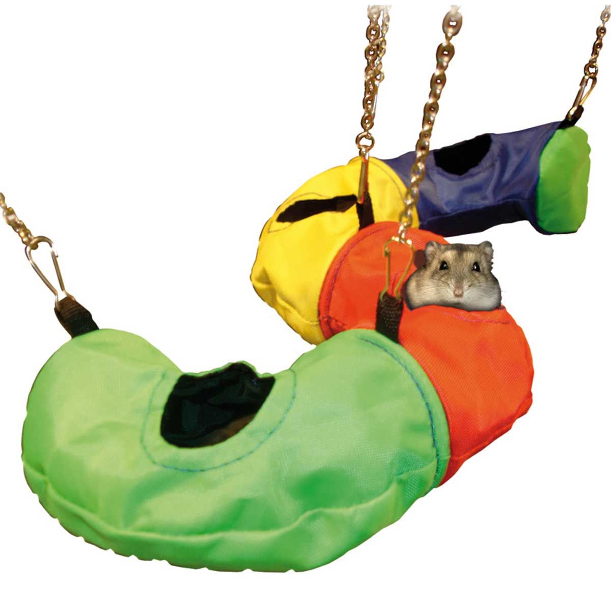 Hamster tunnel nylon CHICANE, in use