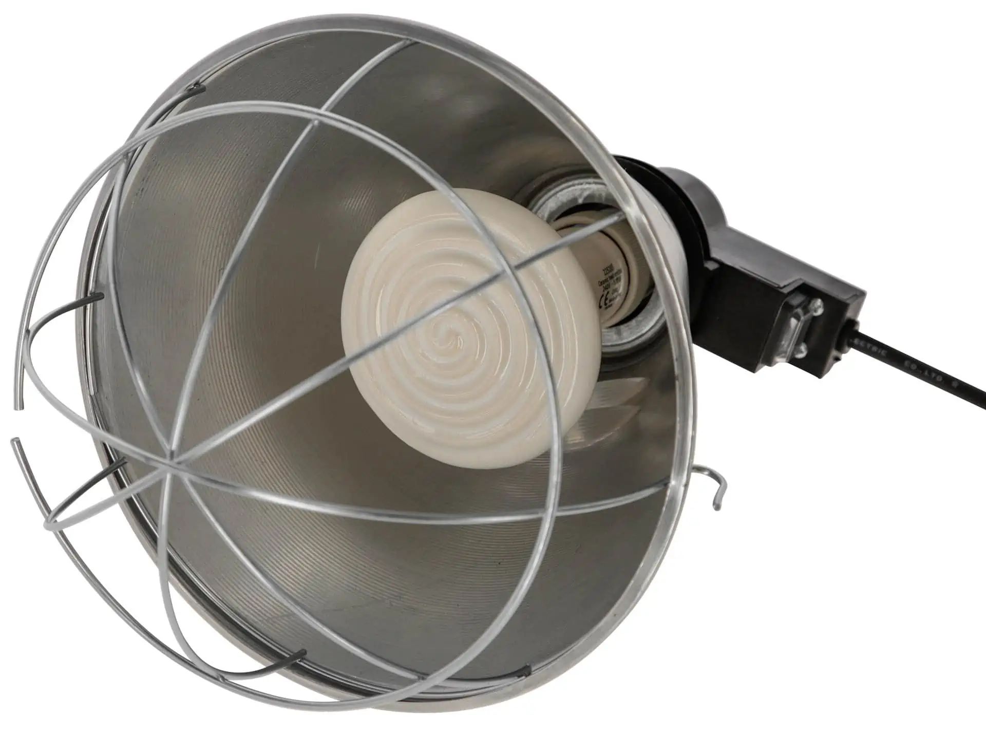 Kerbl Keramik-Dunkelstrahler, Infrarotlampe mit E27-Sockel, Draufsicht