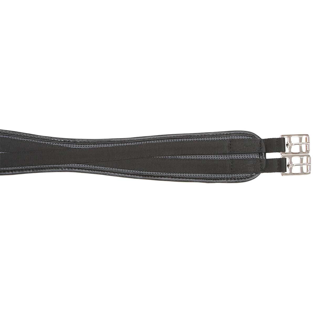 Kerbl Sangle de selle courbée PU, boucles à rouleaux, 130 cm
