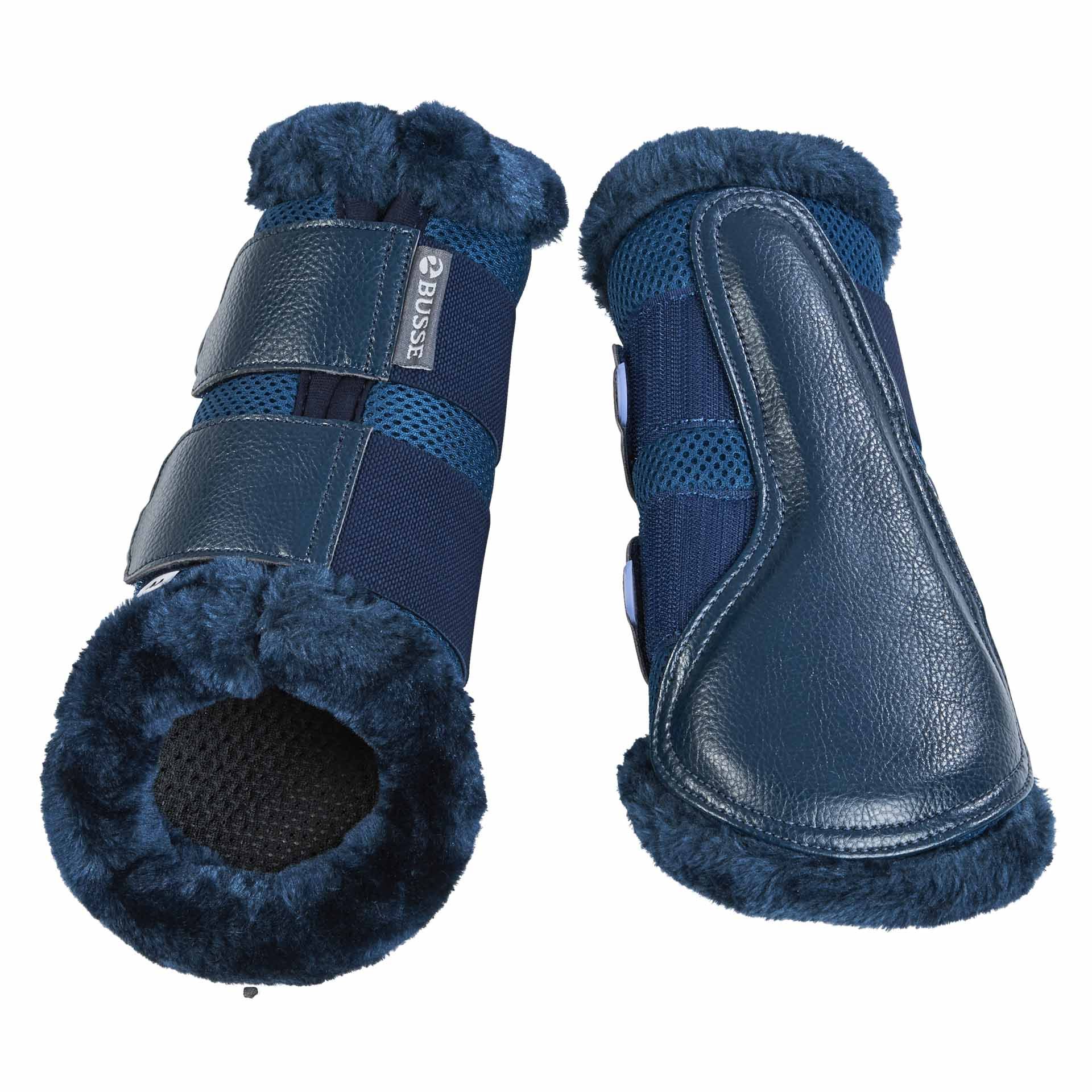 BUSSE lábszárvédő BREEZY-PLUSH, légáteresztő lóvédő, M sötétkék