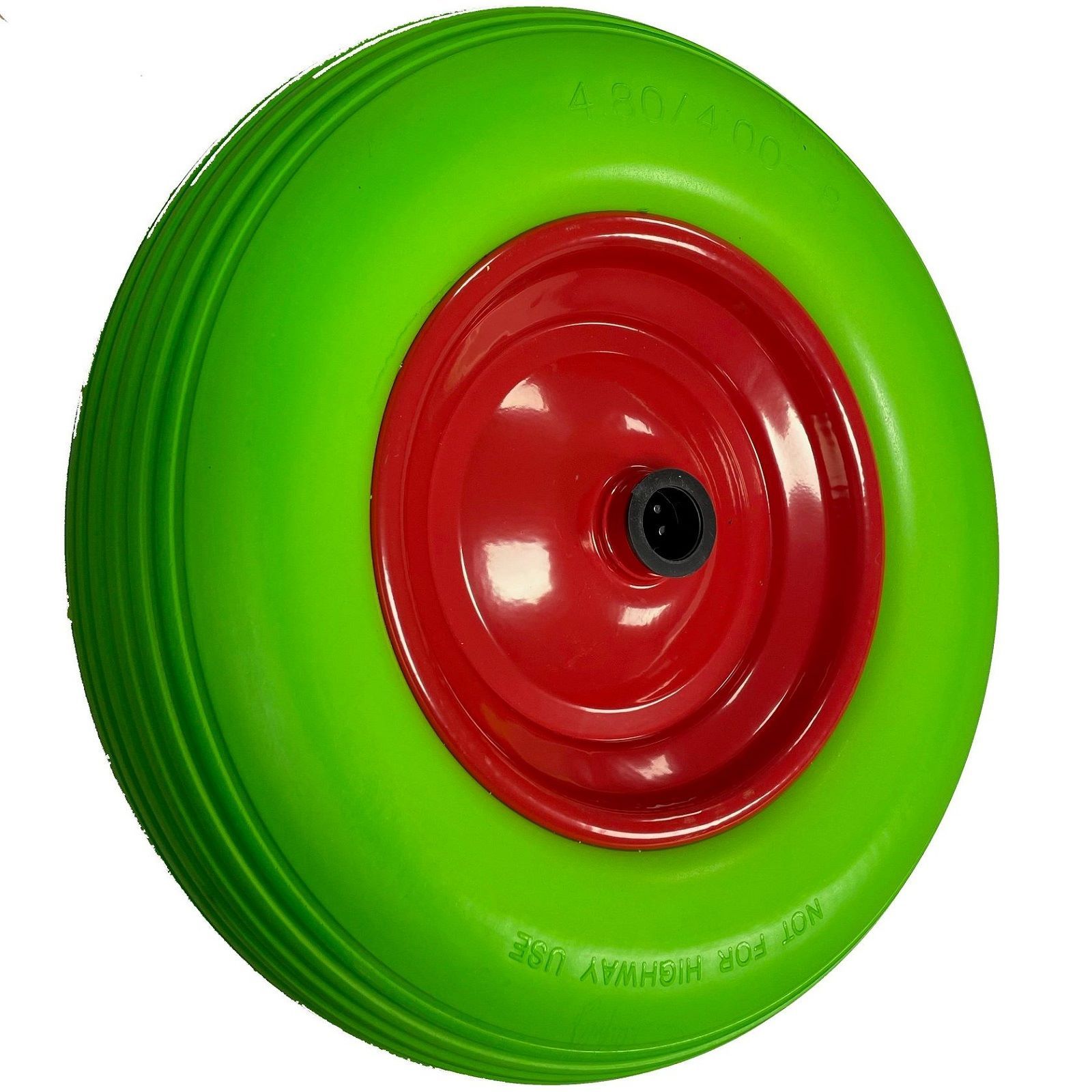 Schubkarrenrad pannensicher grün