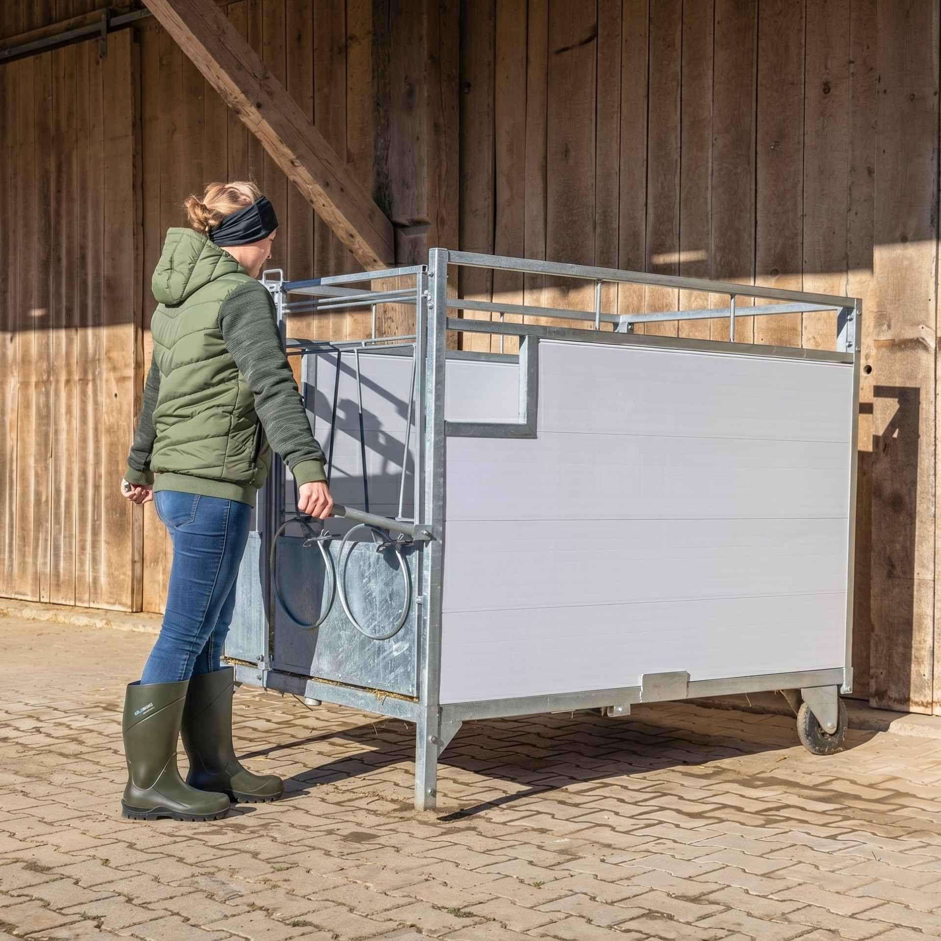 medical, livestock, stall, trolley, gate