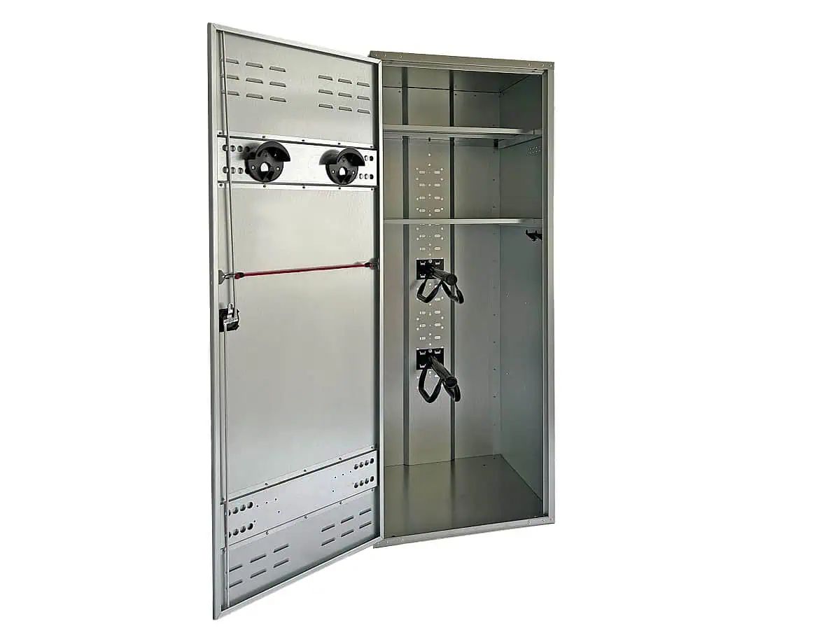 Growi Sattelschrank Englisch 190x75x75 cm Zylinderschloss 3-fach-Verriegelung