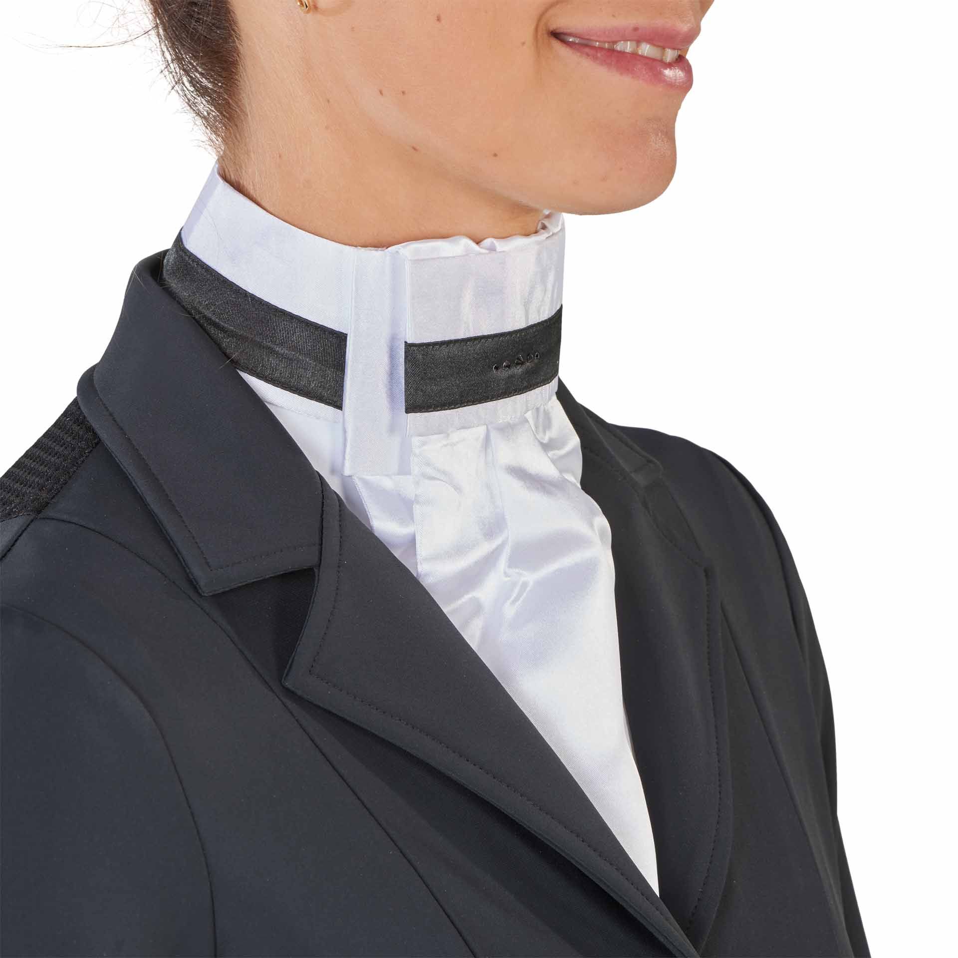 BUSSE Plastron CAPRICE weiß/schwarz