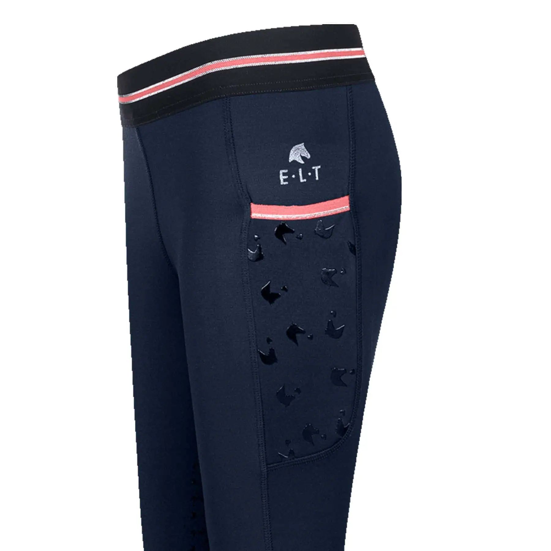 ELT Thermo-Reitleggings Lucky Leni, Kinder, nachtblau/Glitzer, 122