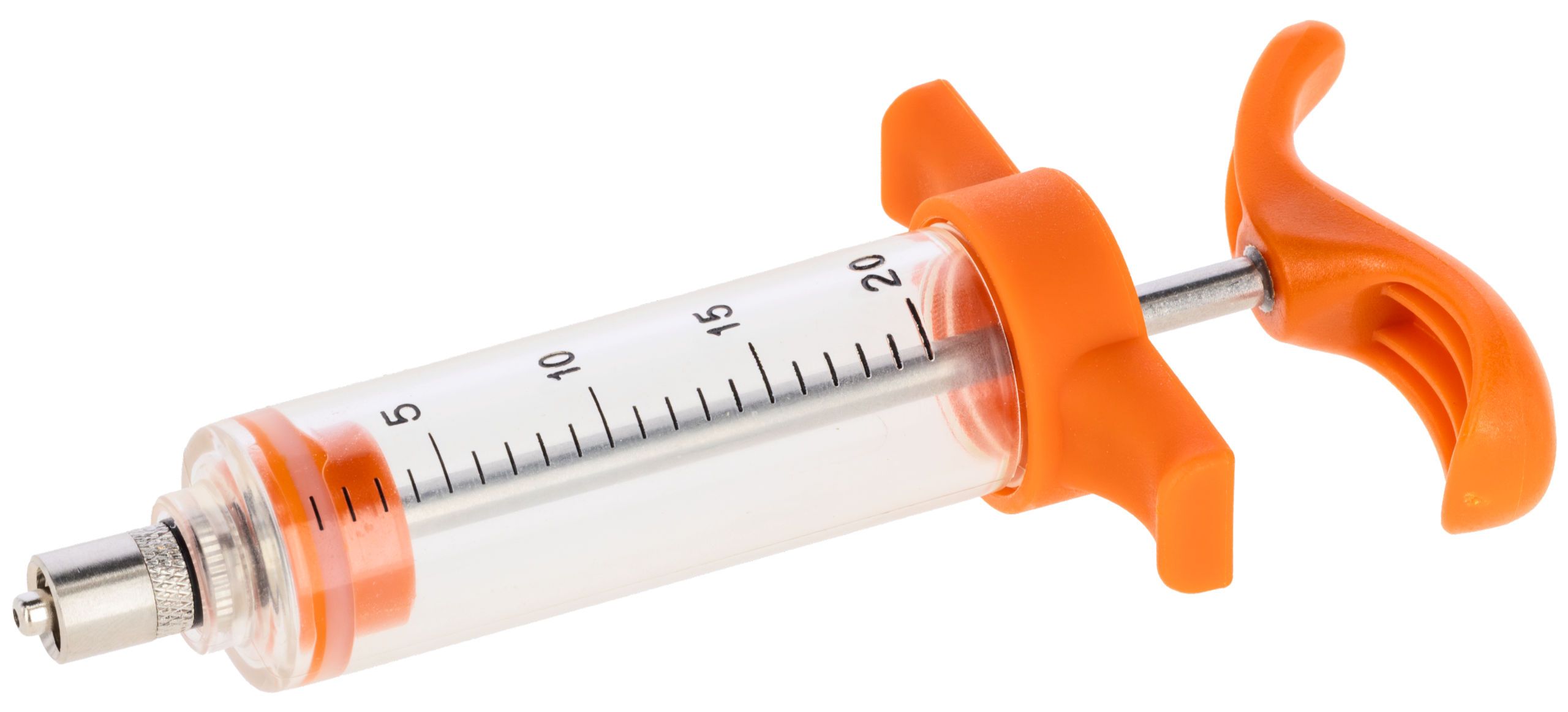 Kerbl Seringue de dosage graduée Luer-Lock, orange