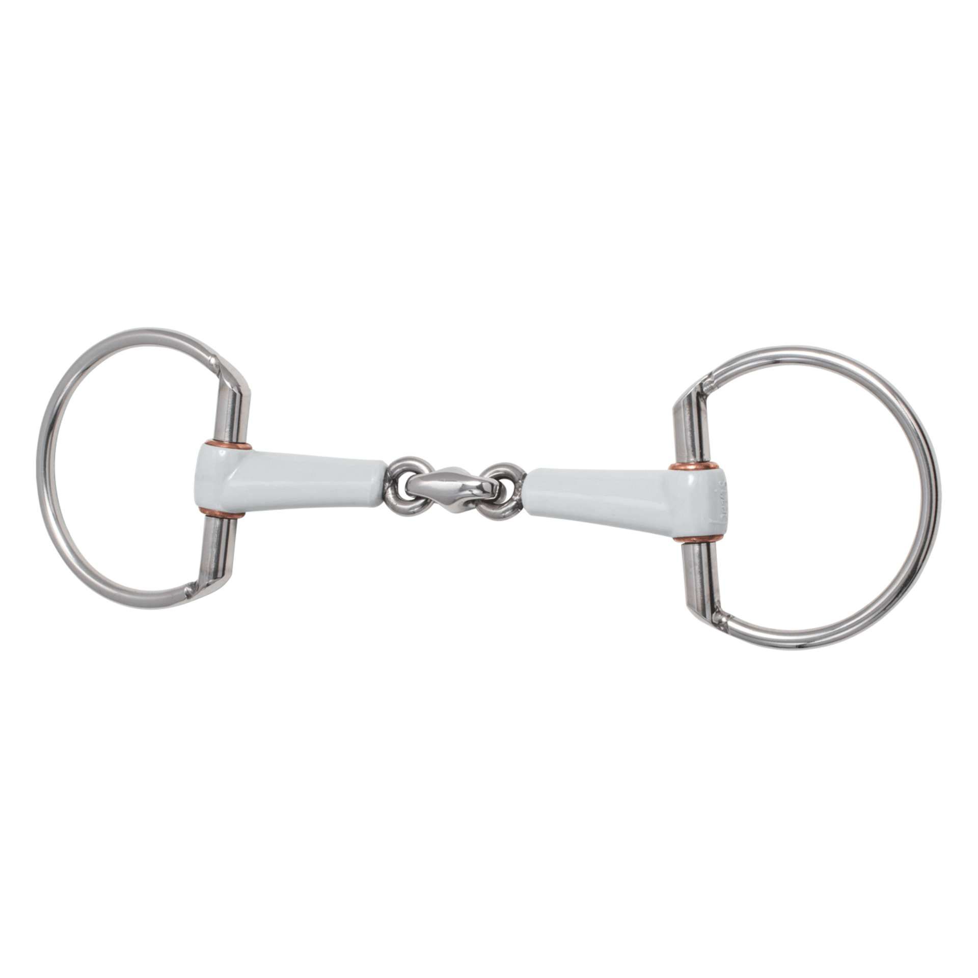 beris Eggbutt Snaffle, double-jointed medium, 18 mm mouthpiece