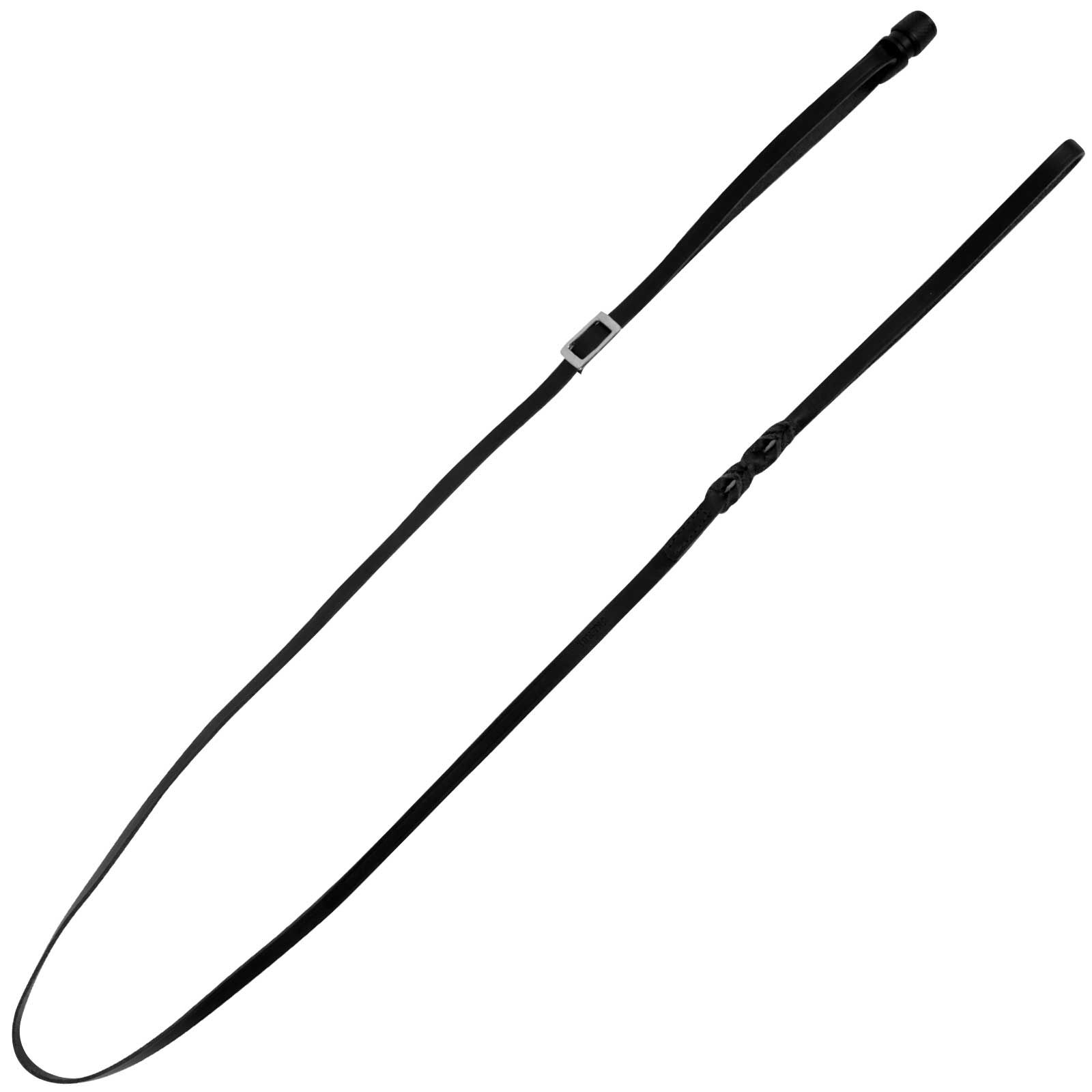 GoLeyGo 2.0 Laisse en cuir Vegas 165 cm s - jusqu'à 15 kg noir