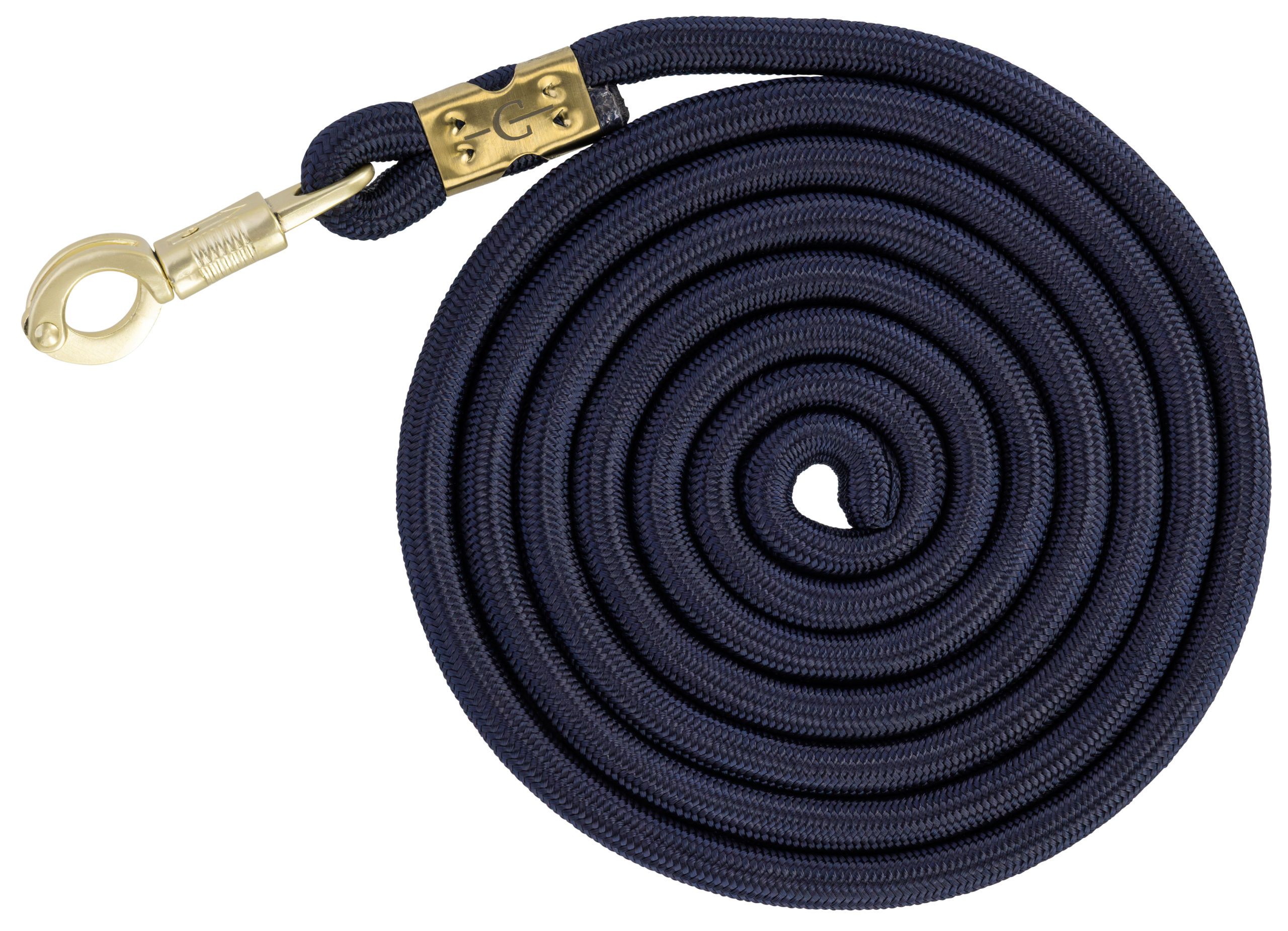 leash, dog leash, paracord, gold hardware, navy blue