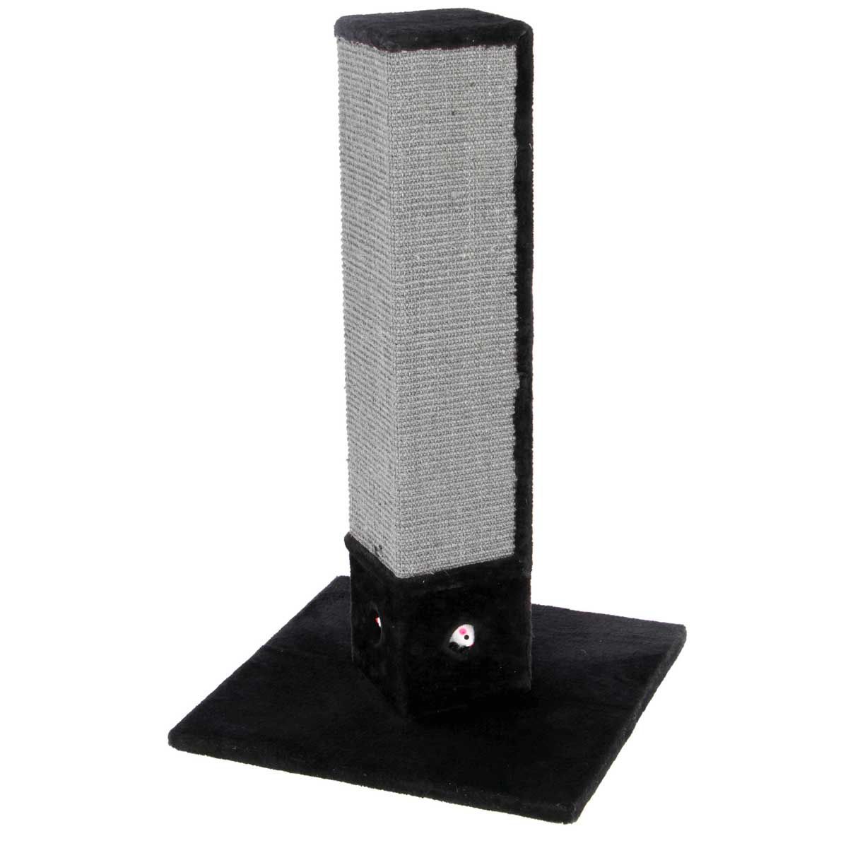 Kerbl Pet Stâlp de Zgâriat 4-Corner cu Sisal, 80 cm, Negru