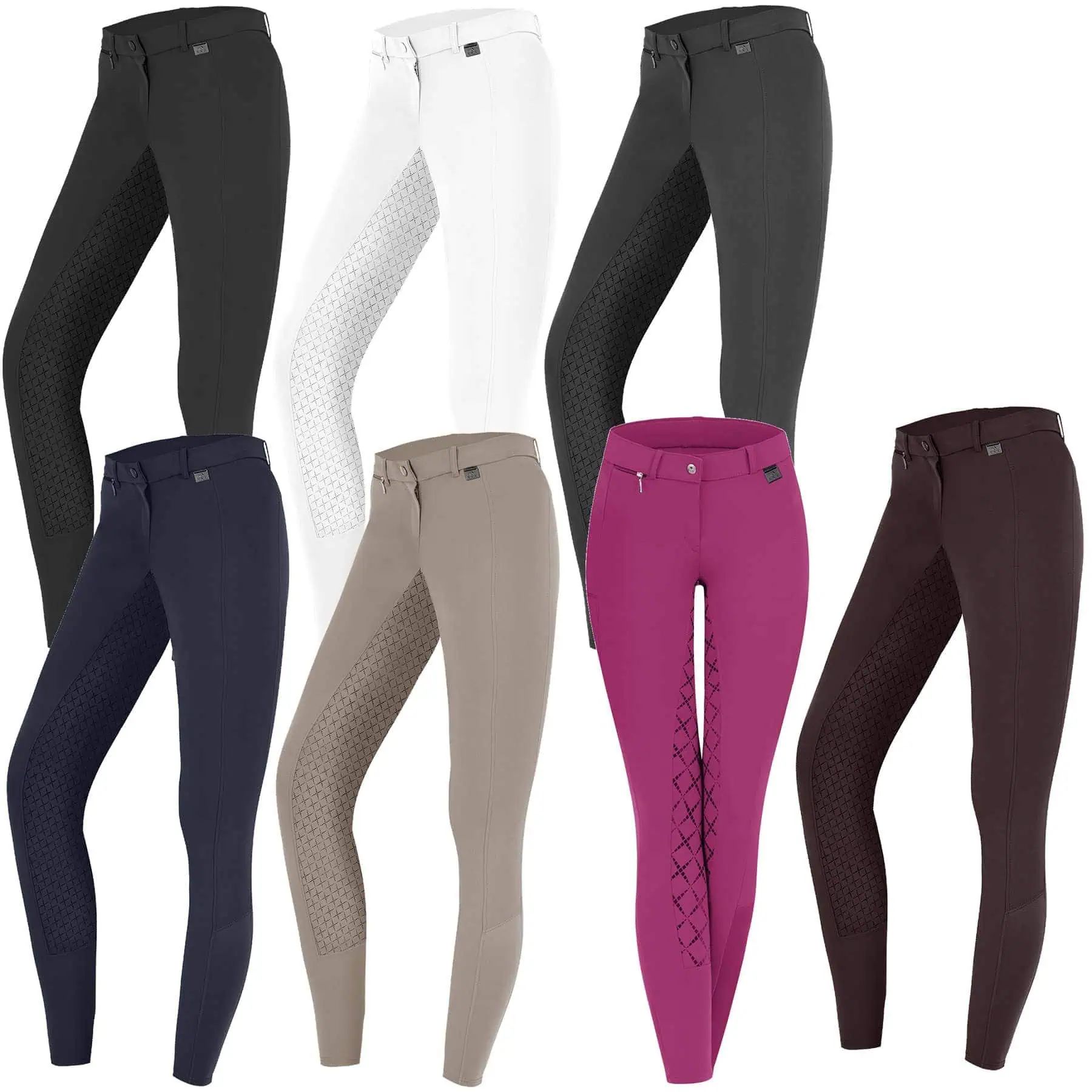 ELT Reithose Micro Sport Silikon, Vollbesatz für Damen & Kinder, nachtblau, 46
