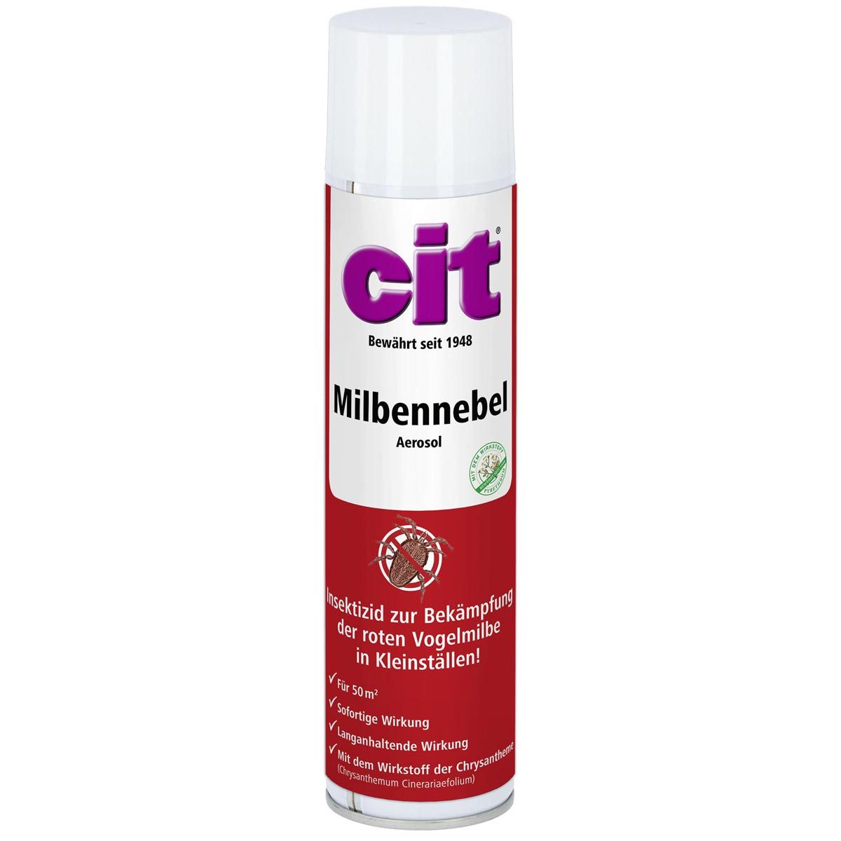 Cit Mite Fogger for Poultry Mites in Small Coops 400ml, packaging