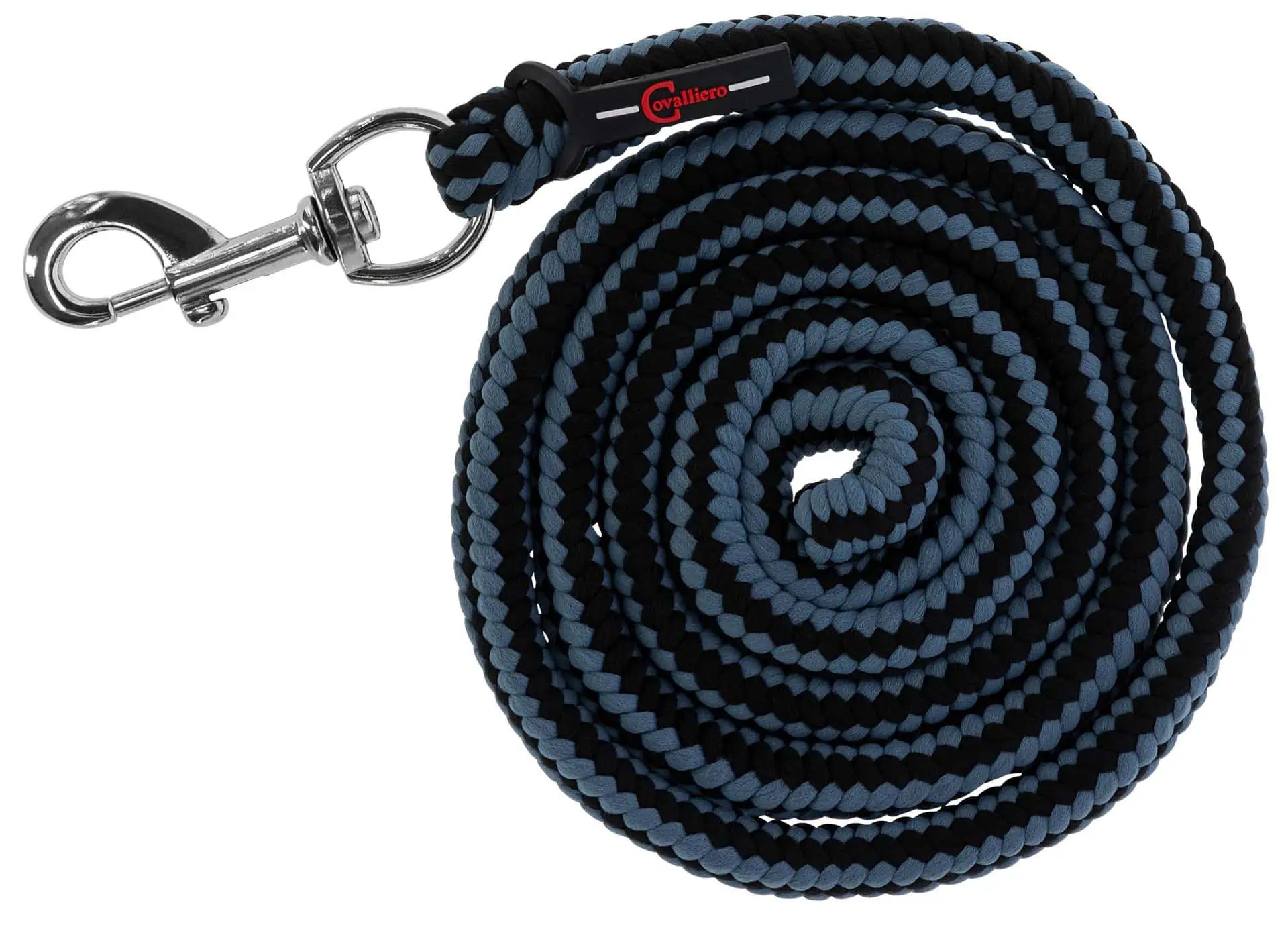 Covalliero Hippo Lead Rope for Horses, Braided PE, Soft and Grippy