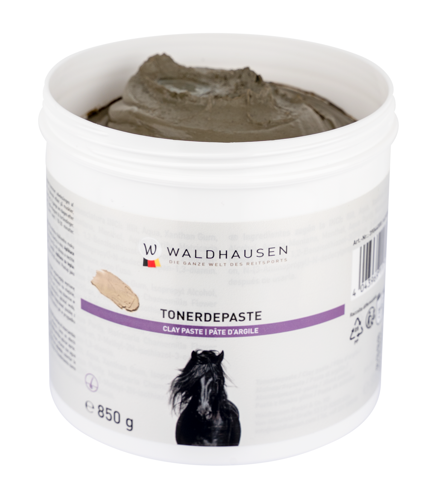 Waldhausen Relex Tonerdepaste, grün mit Kräutern, 850 g, Detailansicht