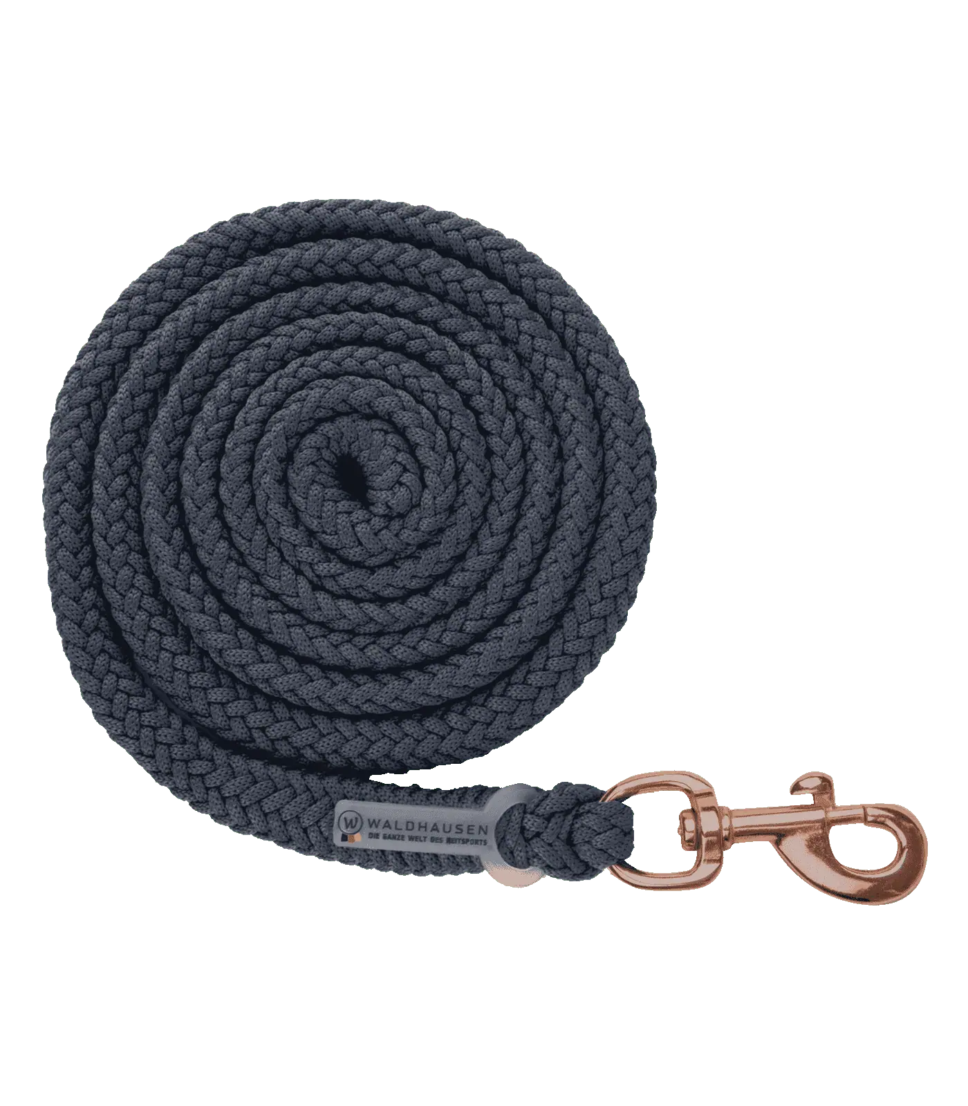 Longe Waldhausen Modern Rosé pour chevaux, tressée
