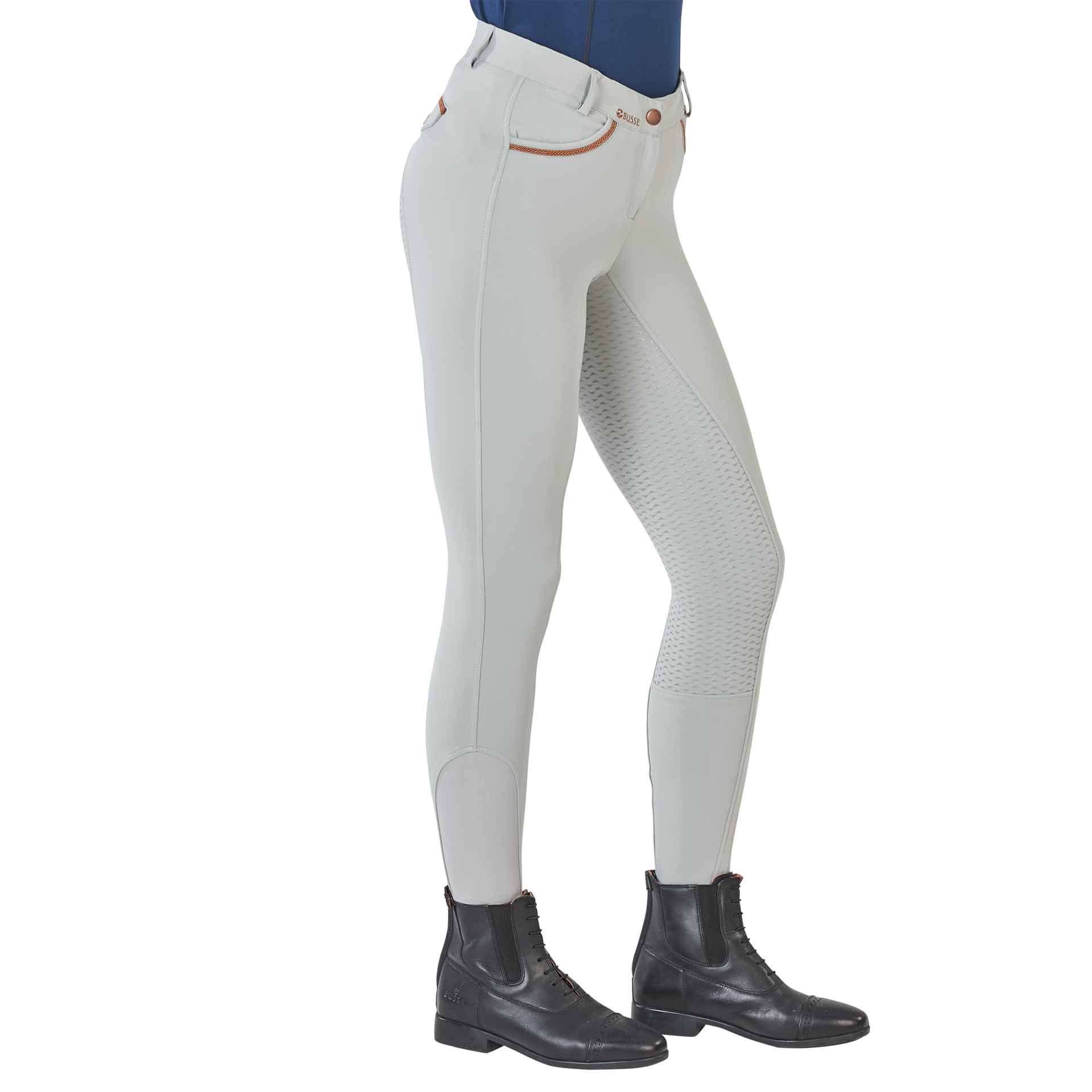 BUSSE Breeches MALIKA Women's, Silicone Full Seat, Highly Elastic, side view
