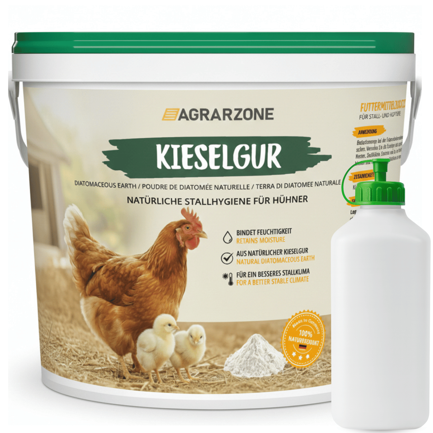 Agrarzone Terra di diatomee naturale per uso antiparassitario 4,2 kg