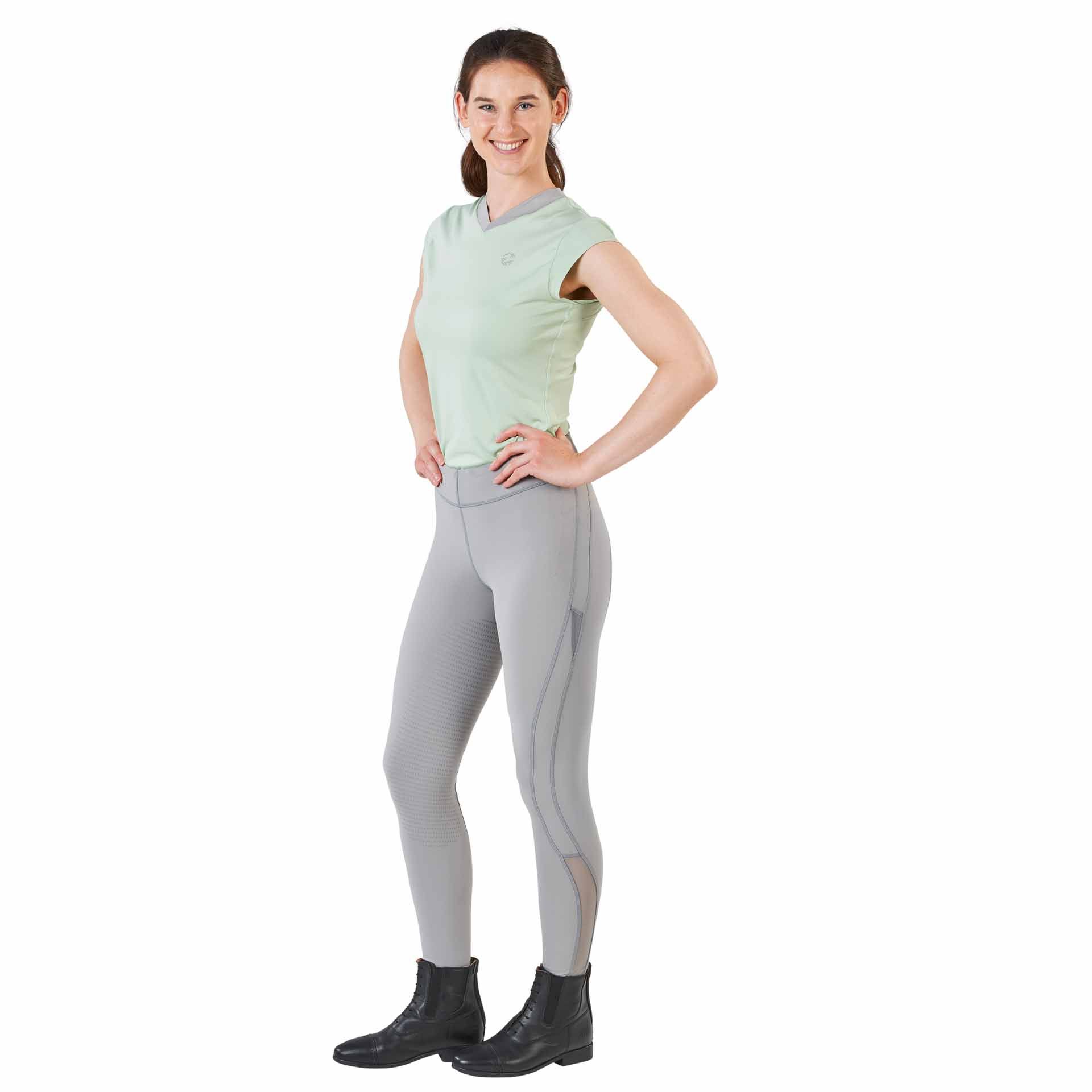 Collant d'équitation BUSSE AIRY II, léger avec inserts mesh, vue de face