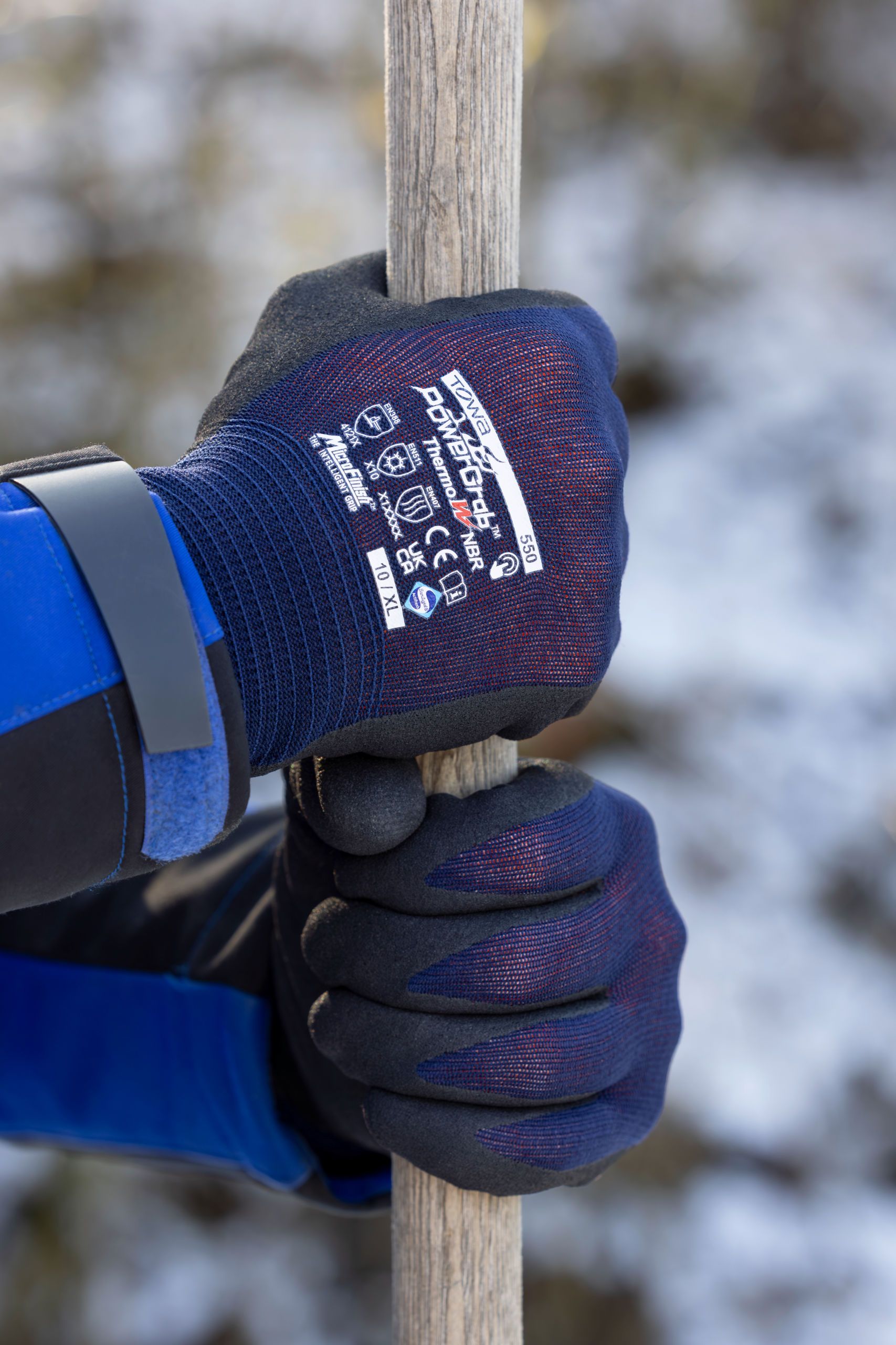 gloves, work gloves, winter, pair, gloved hands