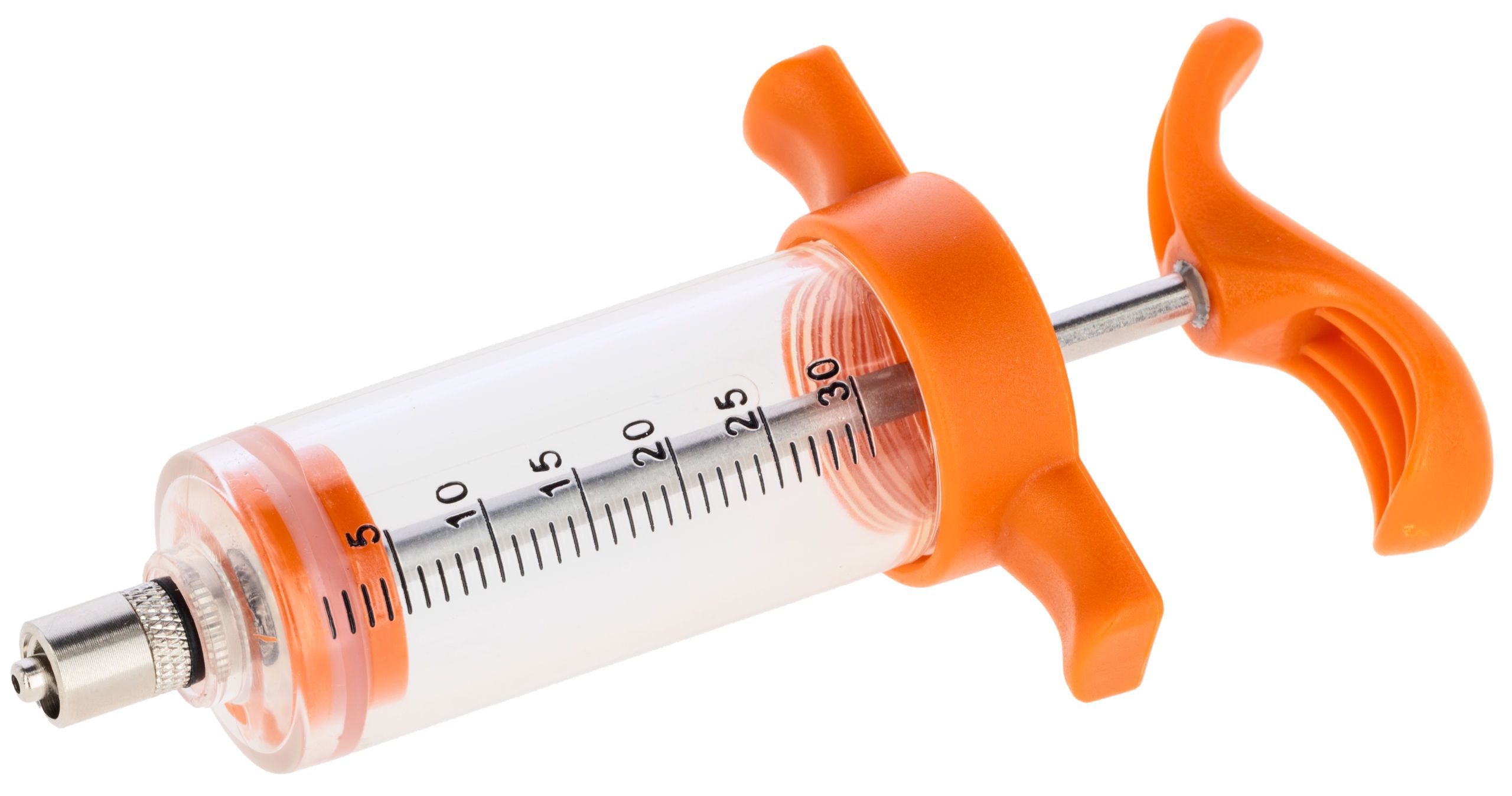 Kerbl Seringue de dosage graduée Luer-Lock, orange