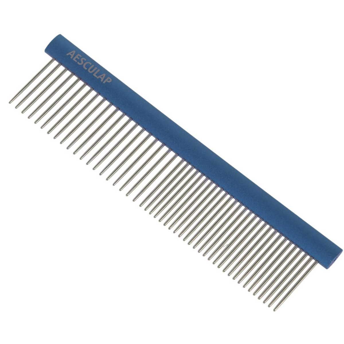 Aesculap Fellkamm mit Aluminiumgriff für Hunde und Katzen, 148 mm